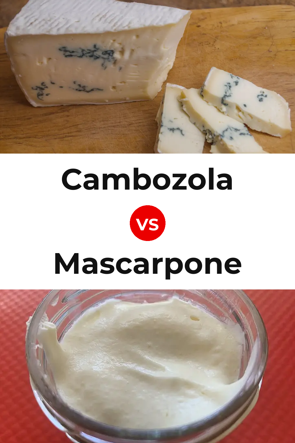 Cambozola Cheese vs Mascarpone Cheese Pinterest comparison