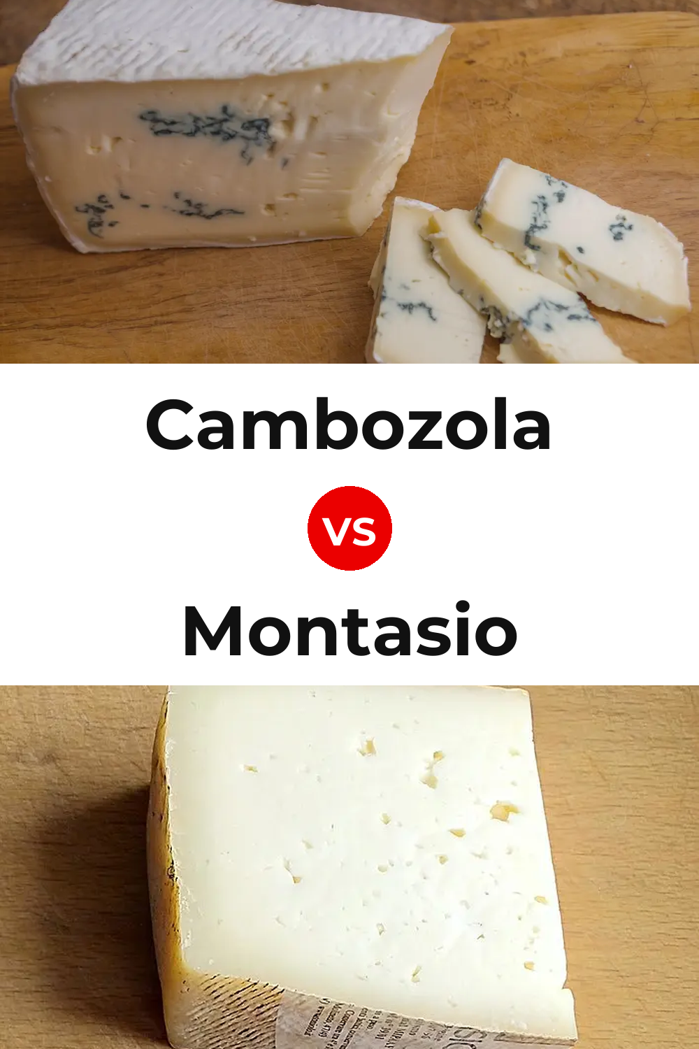 Cambozola Cheese vs Montasio Cheese Pinterest comparison