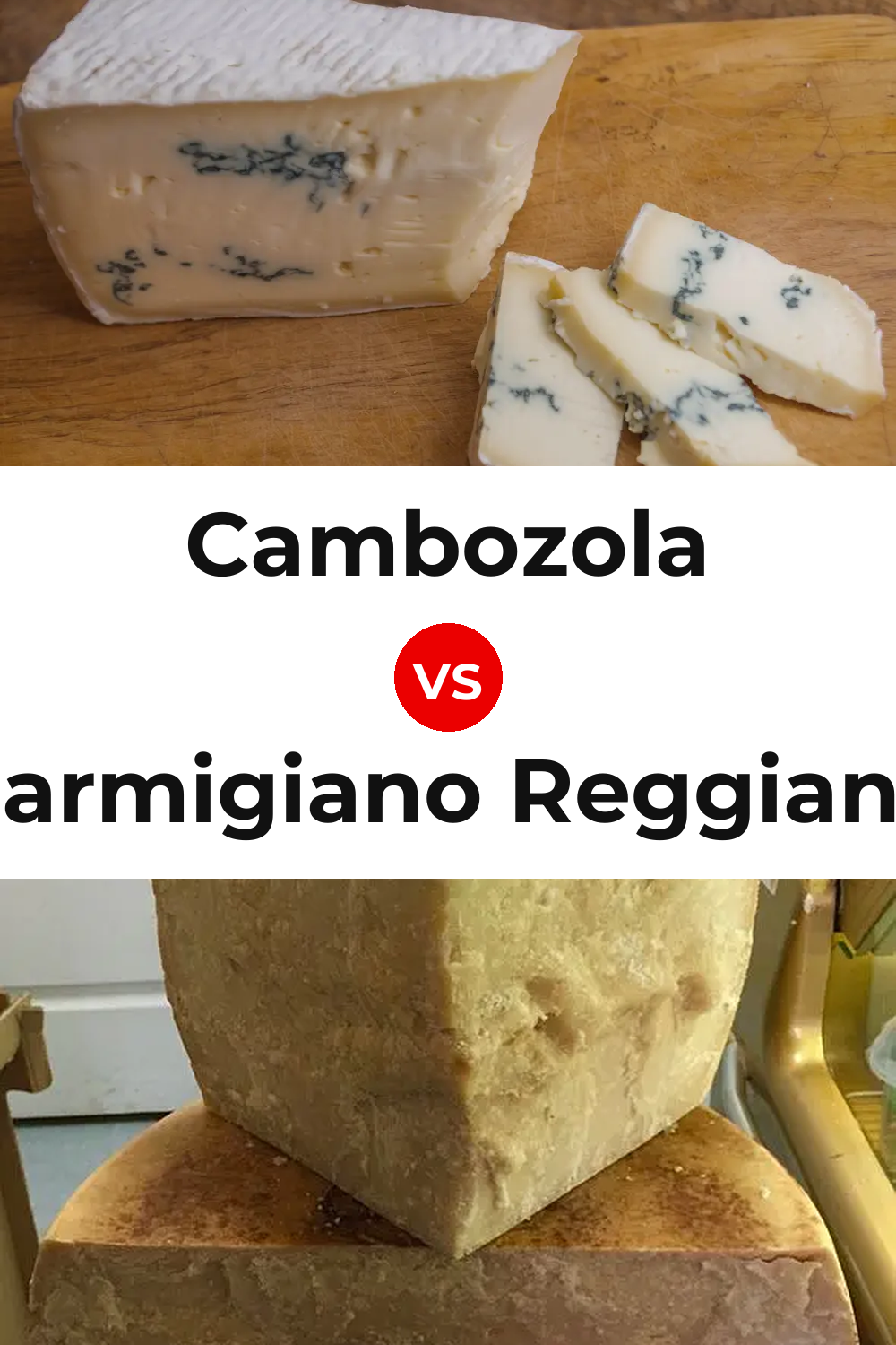 Cambozola Cheese vs Parmigiano Reggiano Cheese Pinterest comparison