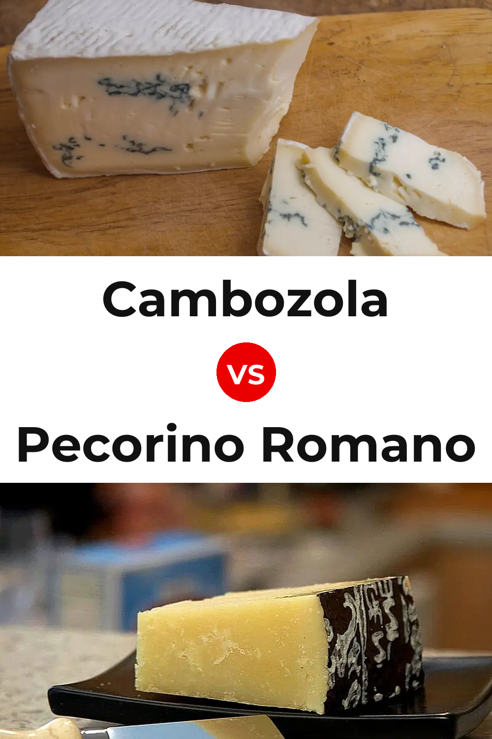 Cambozola Cheese vs Pecorino Romano Cheese Pinterest comparison