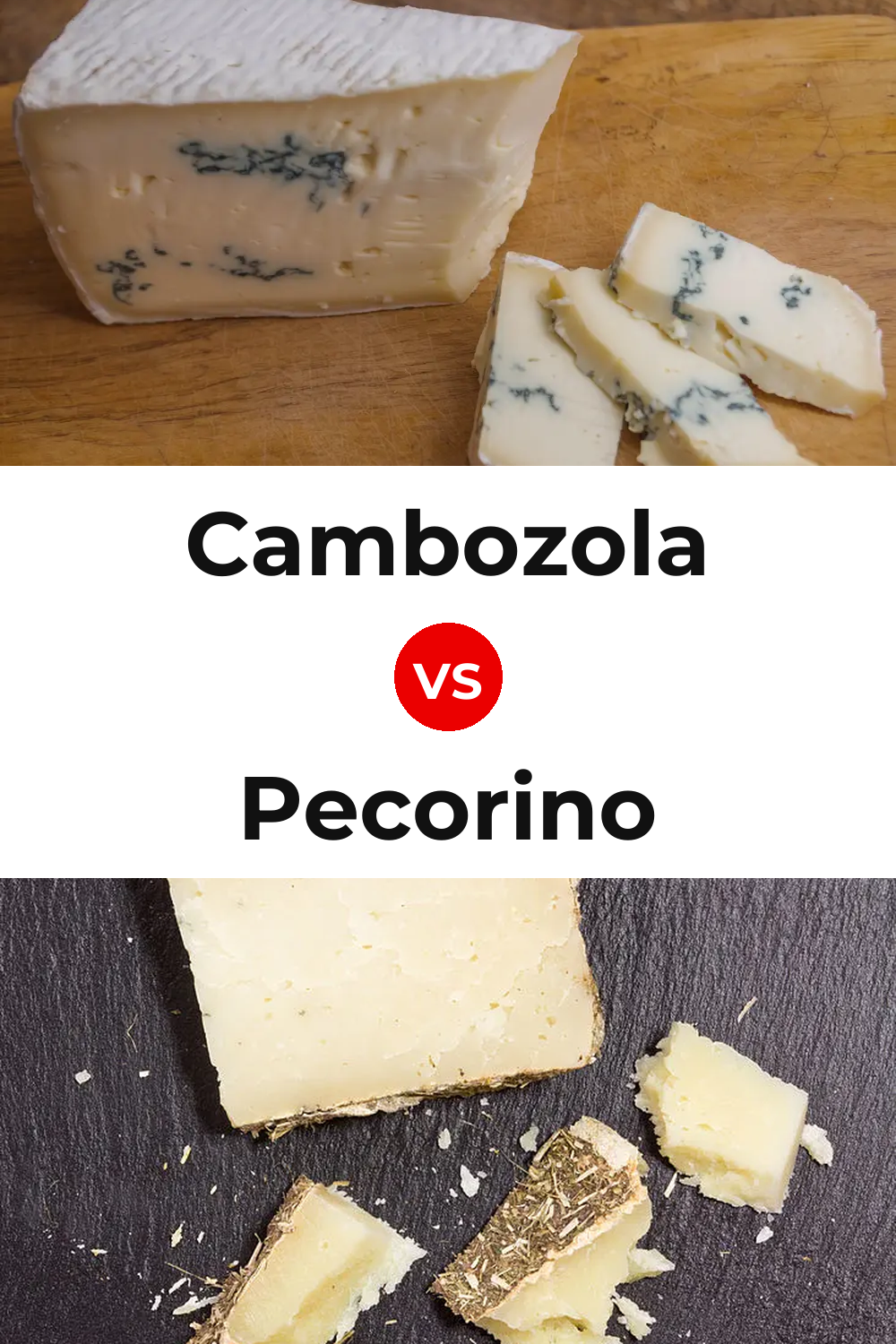 Cambozola Cheese vs Pecorino Cheese Pinterest comparison