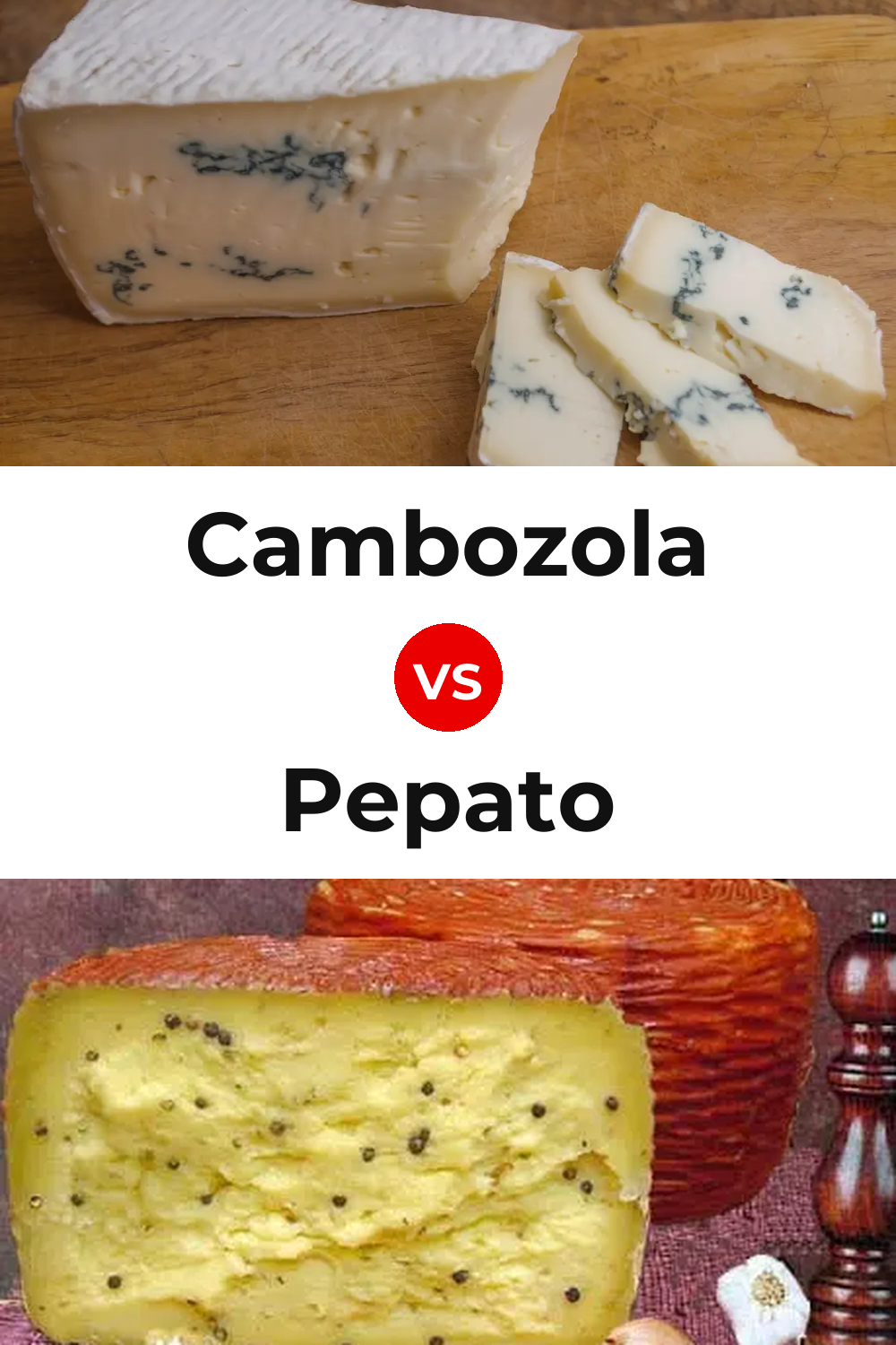 Cambozola Cheese vs Pepato Cheese Pinterest comparison