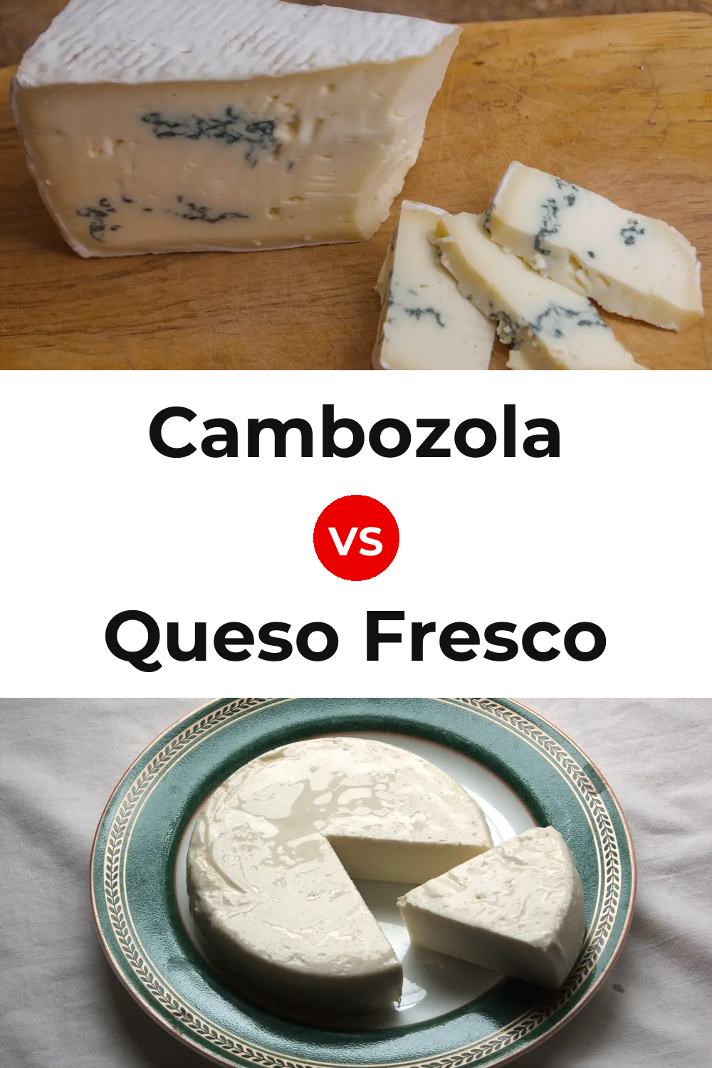 Cambozola Cheese vs Queso Fresco Pinterest comparison