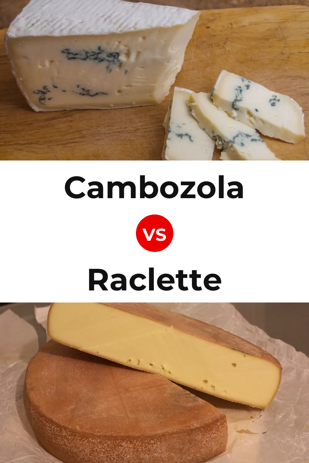 Cambozola Cheese vs Raclette Cheese Pinterest comparison