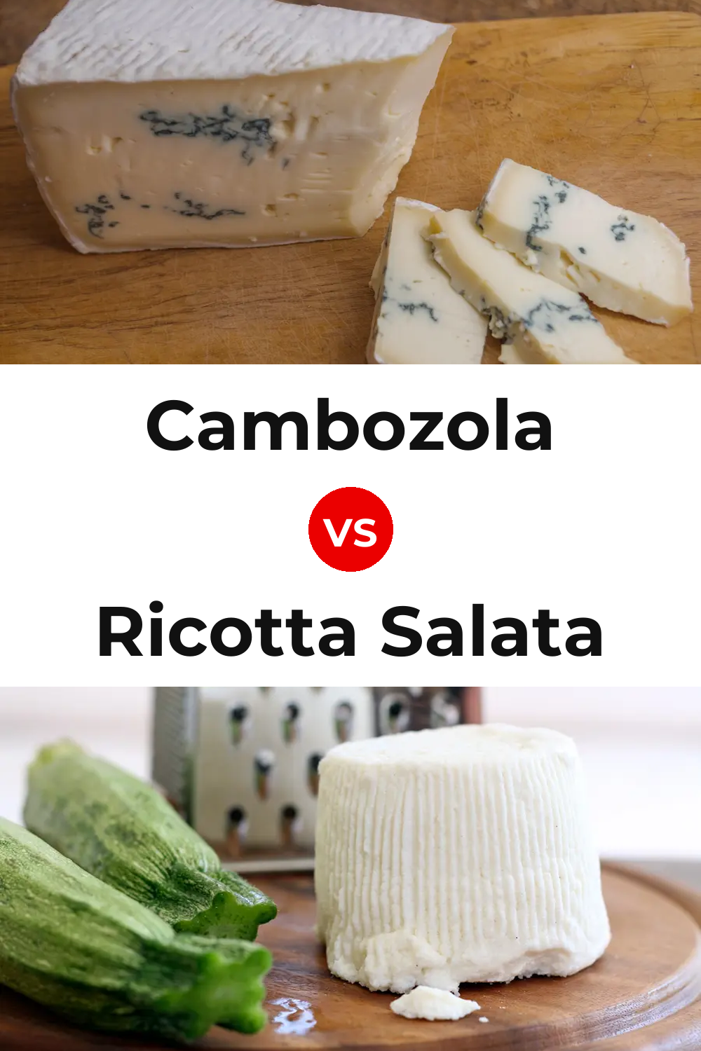 Cambozola Cheese vs Ricotta Salata Cheese Pinterest comparison