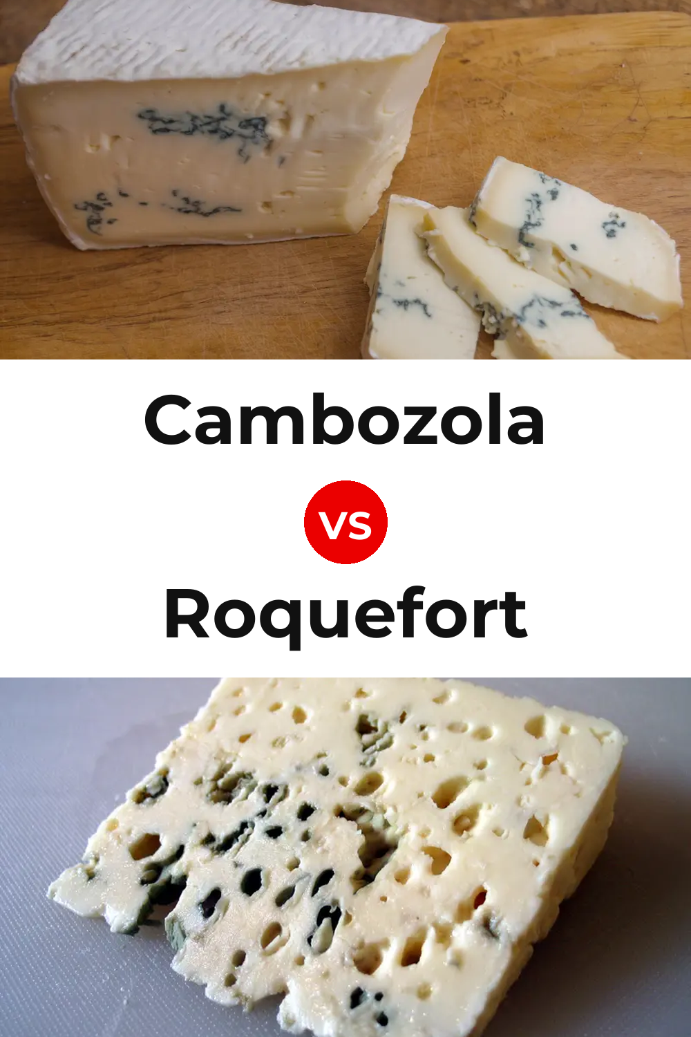 Cambozola Cheese vs Roquefort Cheese Pinterest comparison