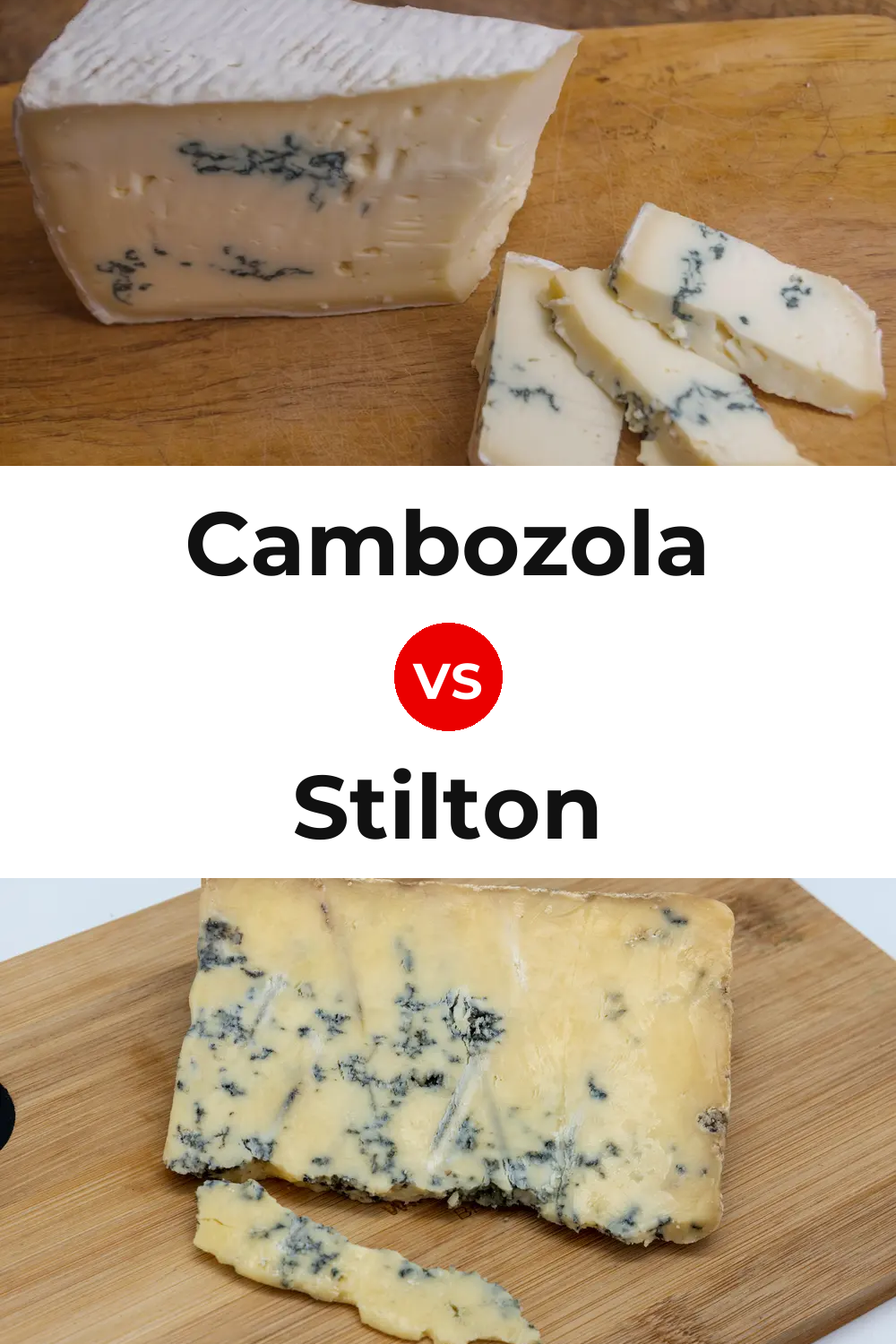 Cambozola Cheese vs Stilton Cheese Pinterest comparison