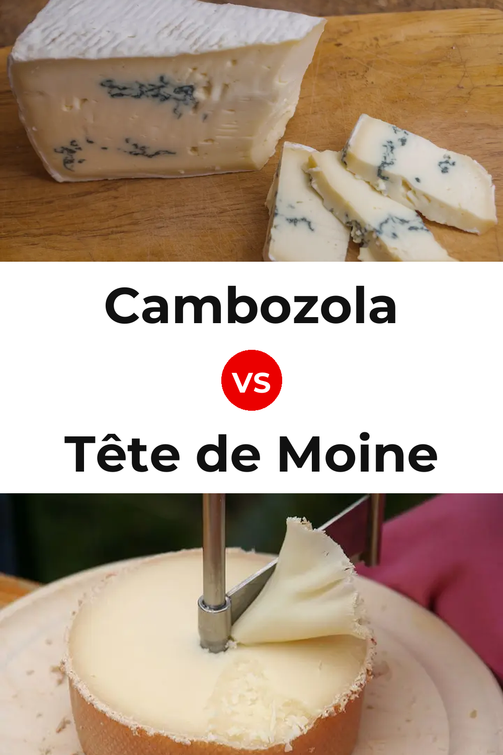 Cambozola Cheese vs Tête de Moine Cheese Pinterest comparison