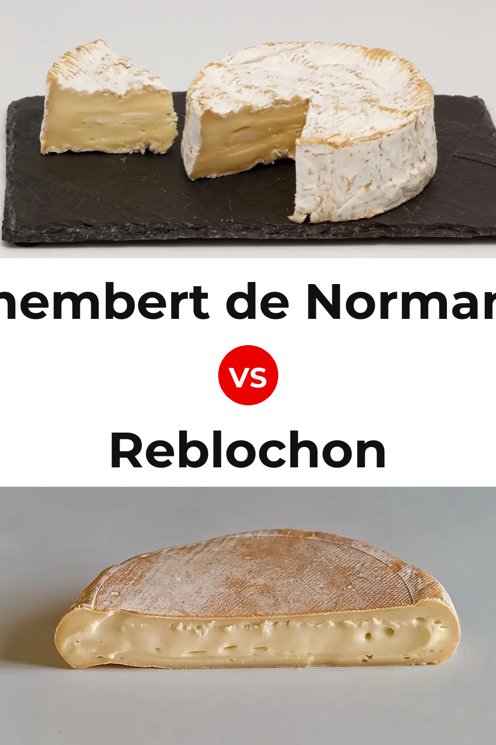 Camembert de Normandie Cheese vs Reblochon Cheese Pinterest comparison
