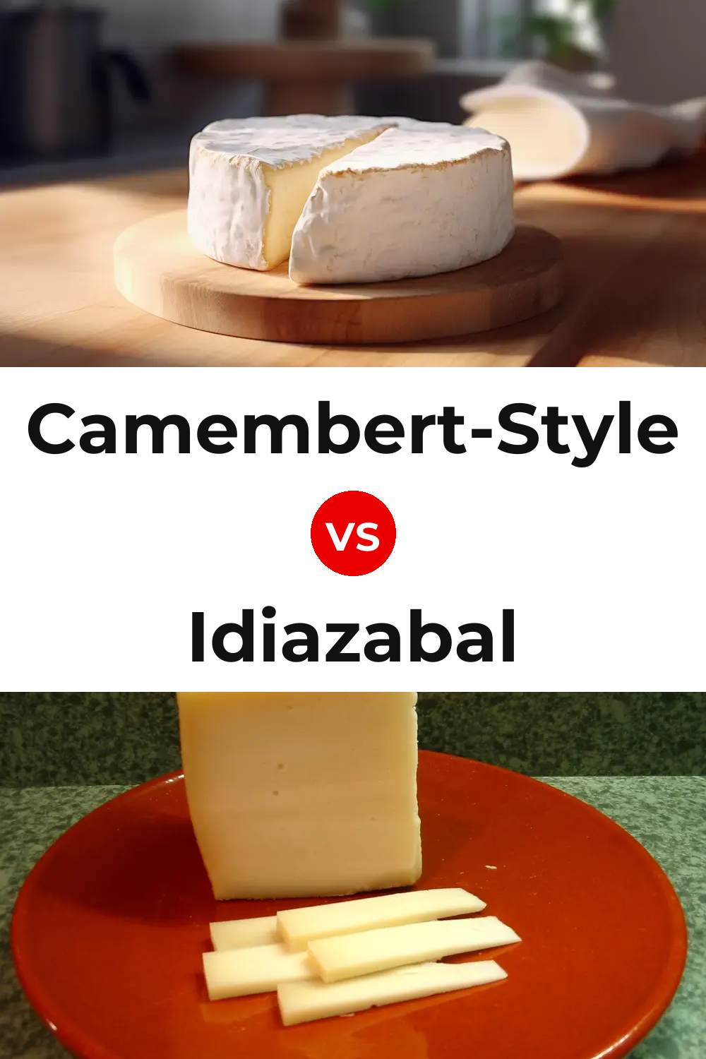 Camembert-Style Cheese vs Idiazabal Cheese Pinterest comparison