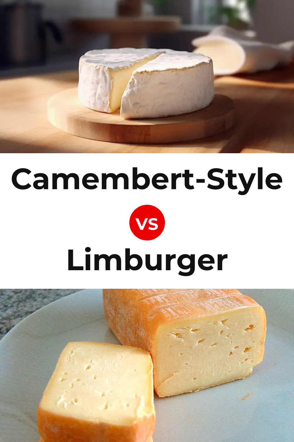 Camembert-Style Cheese vs Limburger Cheese Pinterest comparison