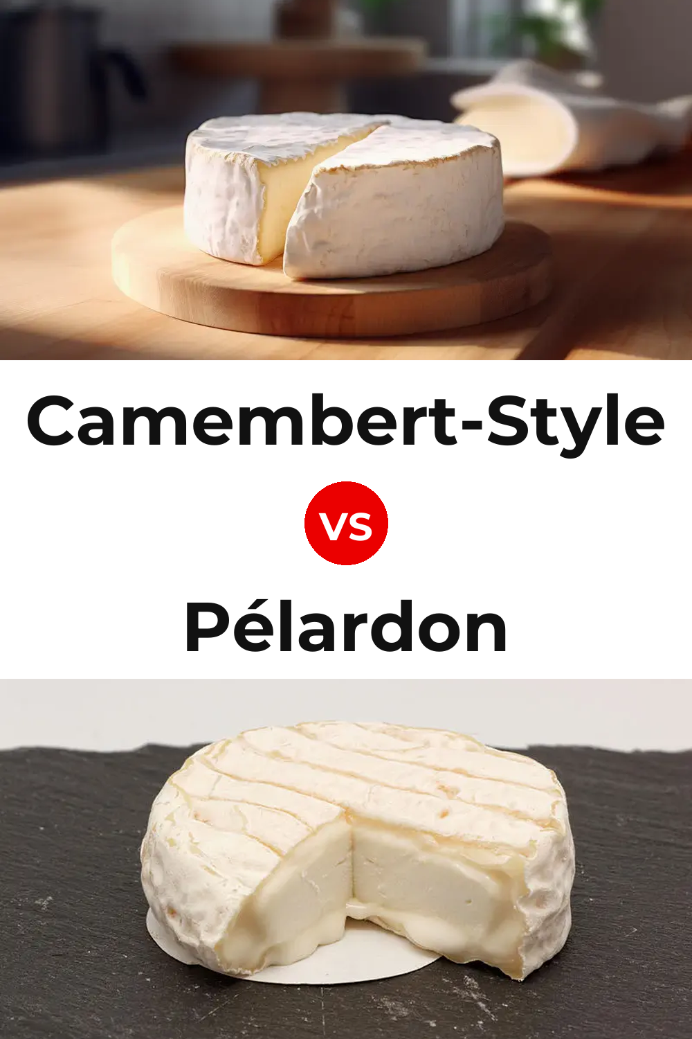 Camembert-Style Cheese vs Pélardon Cheese Pinterest comparison