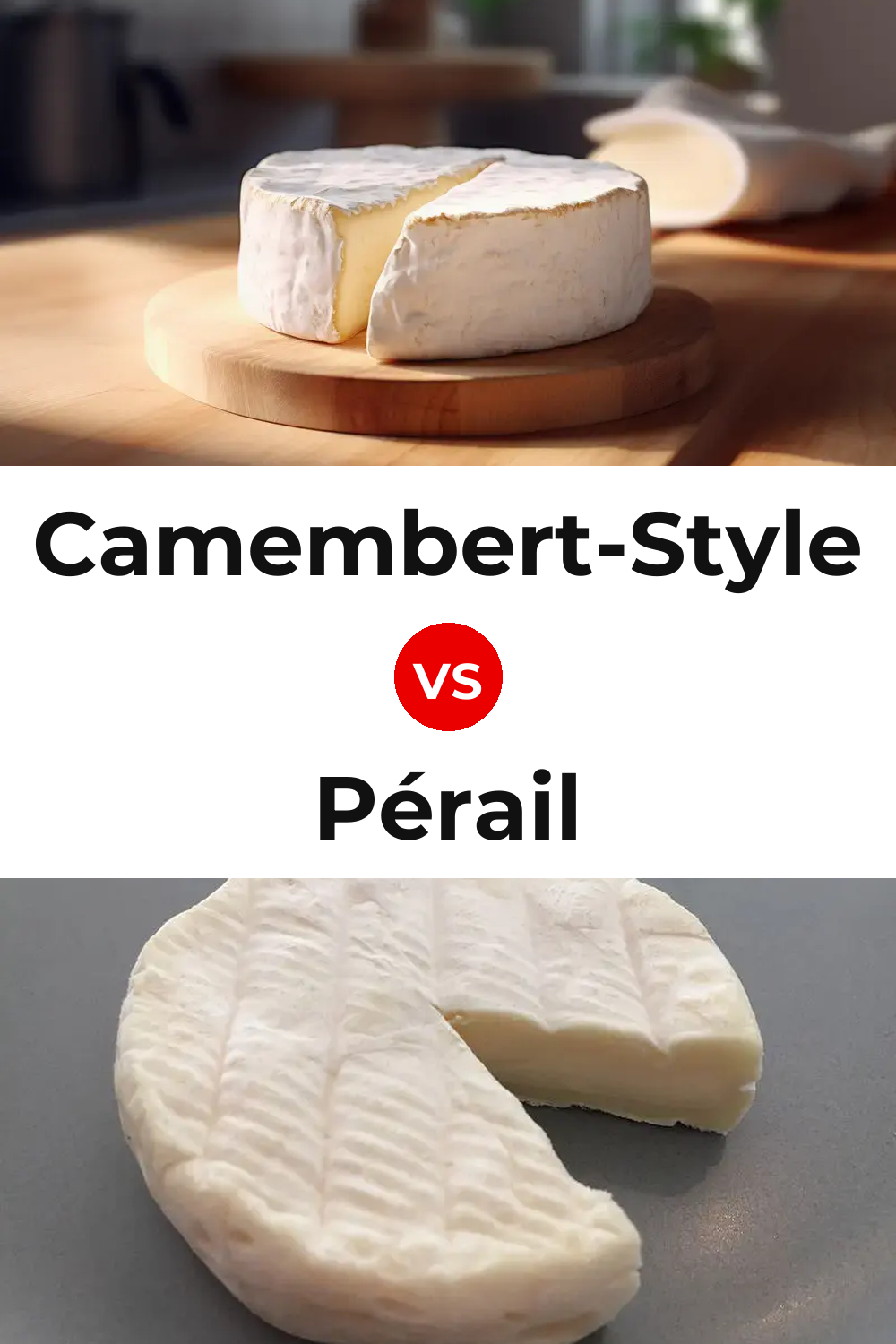 Camembert-Style Cheese vs Pérail Cheese Pinterest comparison