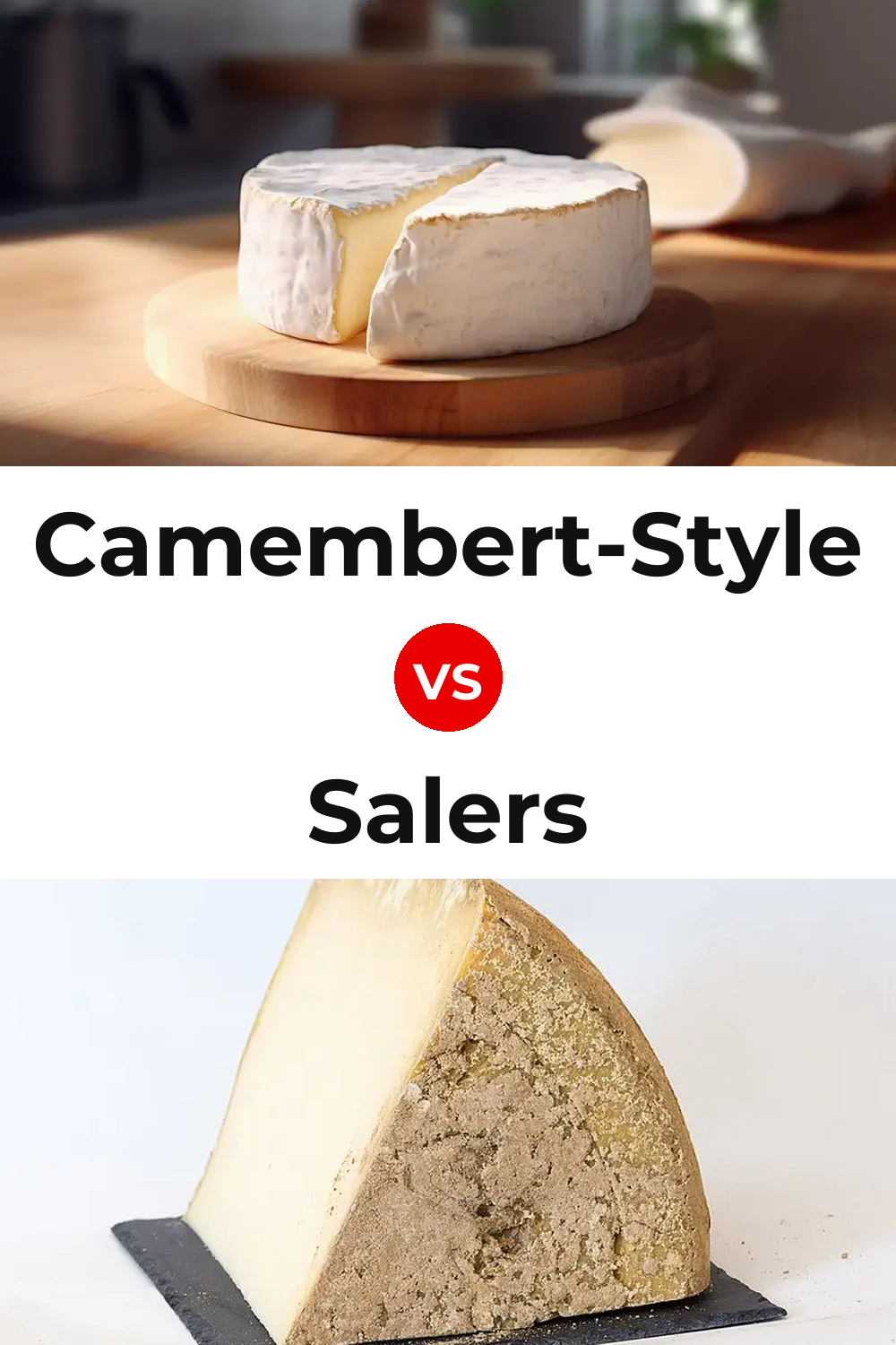 Camembert-Style Cheese vs Salers Cheese Pinterest comparison