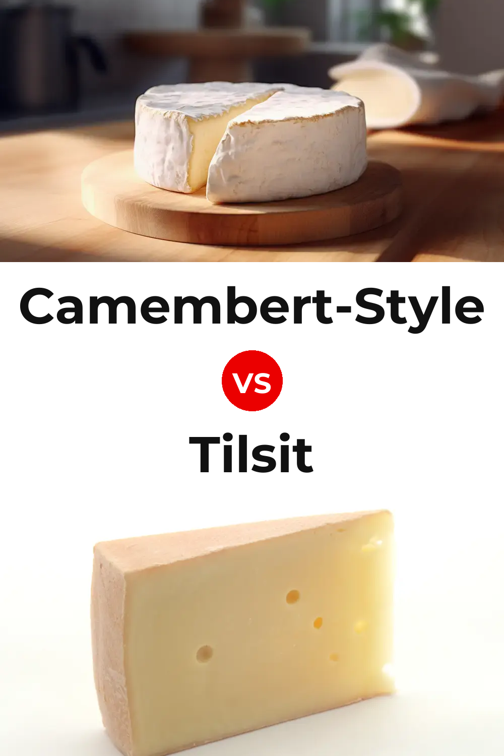Camembert-Style Cheese vs Tilsit Cheese Pinterest comparison
