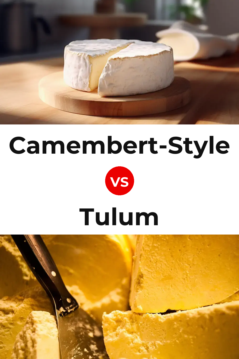 Camembert-Style Cheese vs Tulum Cheese Pinterest comparison