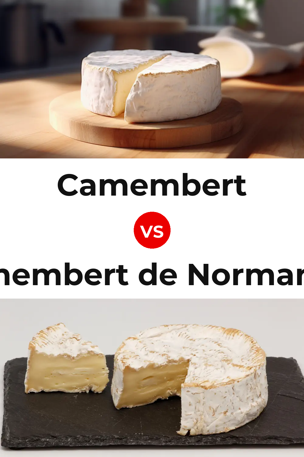 Camembert Cheese vs Camembert de Normandie Cheese Pinterest comparison