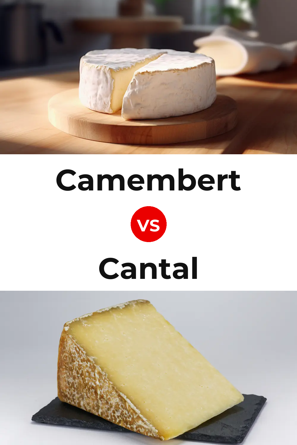 Camembert Cheese vs Cantal Cheese Pinterest comparison