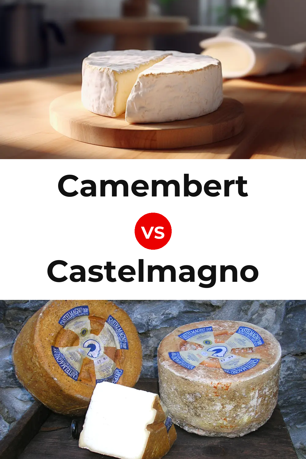 Camembert Cheese vs Castelmagno Cheese Pinterest comparison