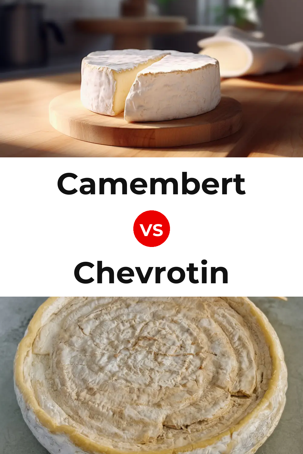 Camembert Cheese vs Chevrotin Cheese Pinterest comparison