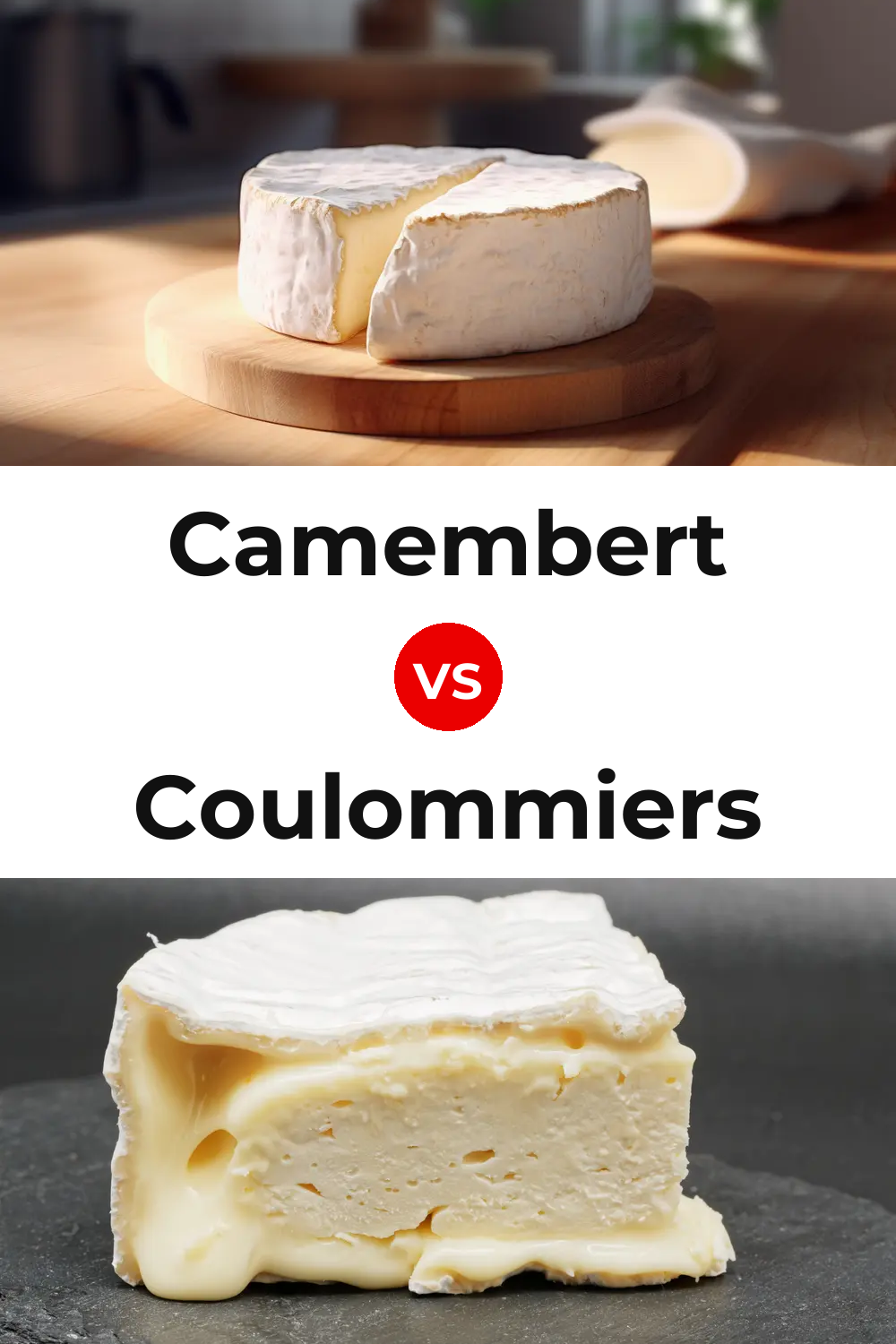 Camembert Cheese vs Coulommiers Cheese Pinterest comparison