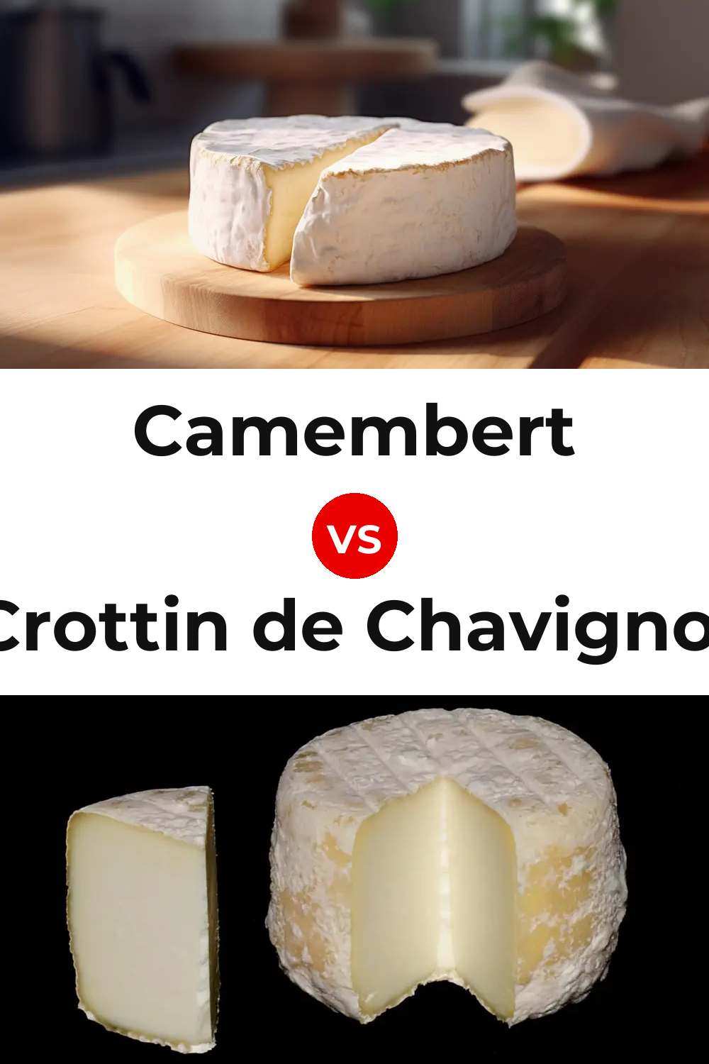 Camembert Cheese vs Crottin de Chavignol Cheese Pinterest comparison