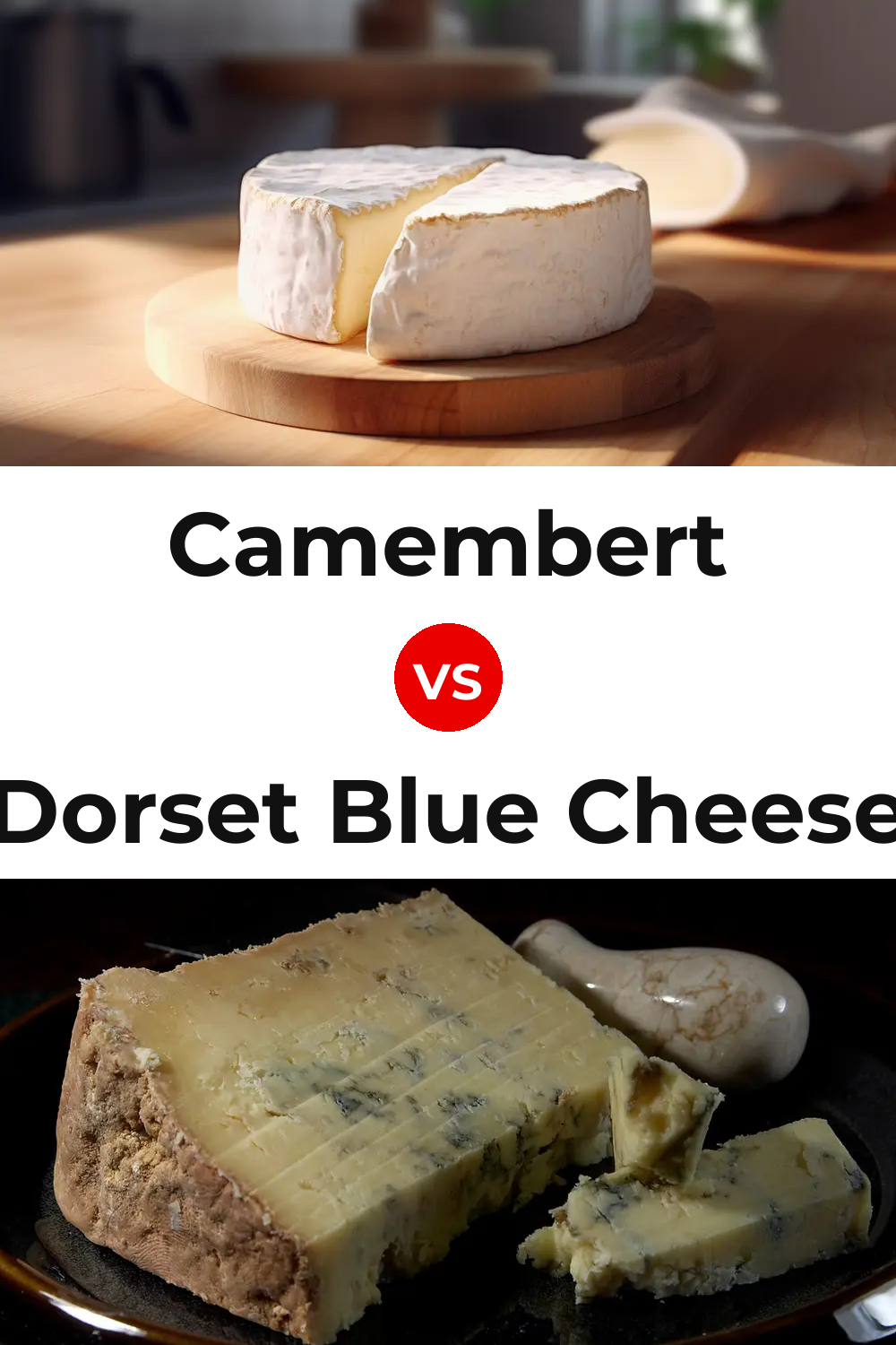 Camembert Cheese vs Dorset Blue Cheese Pinterest comparison