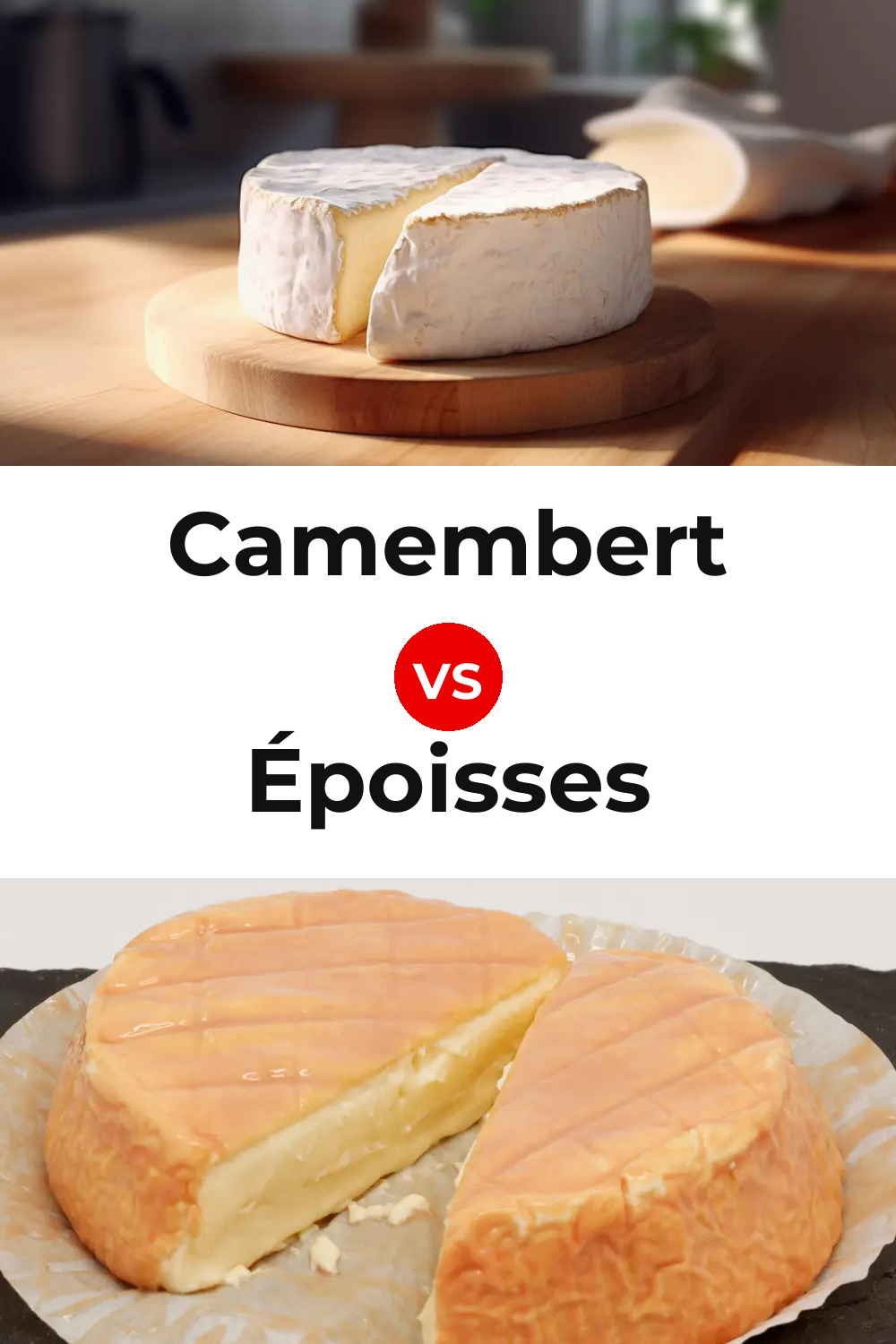 Camembert Cheese vs Époisses Cheese Pinterest comparison