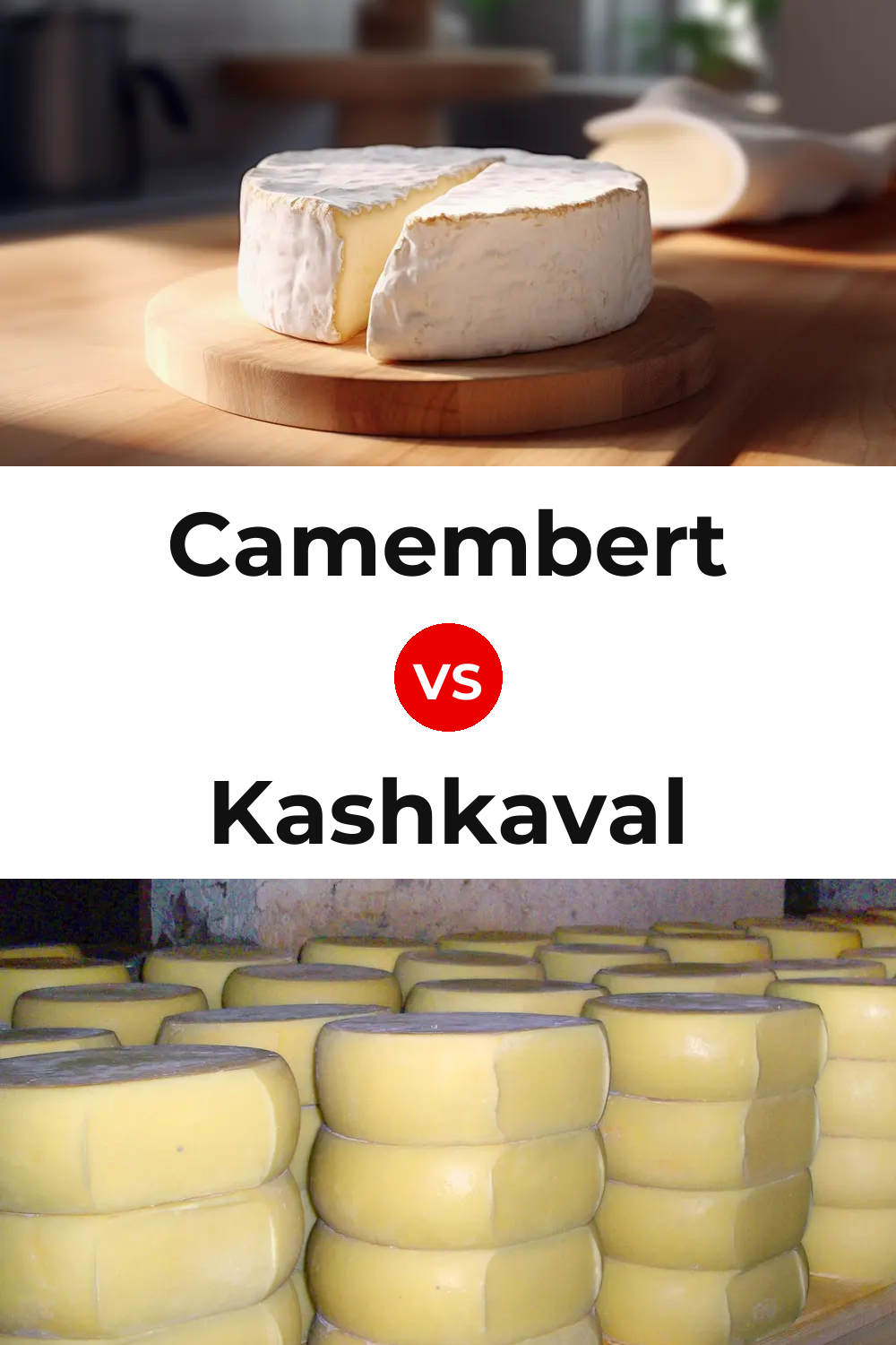Camembert Cheese vs Kashkaval Cheese Pinterest comparison
