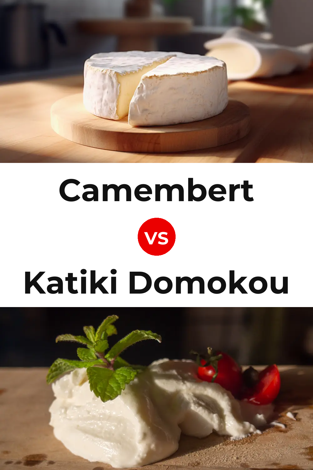 Camembert Cheese vs Katiki Domokou Cheese Pinterest comparison