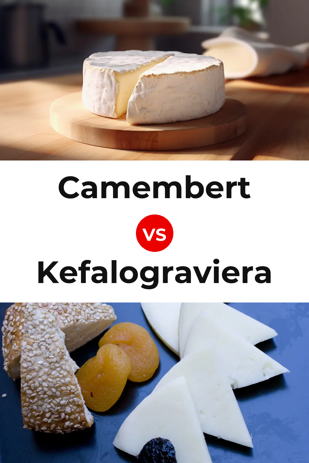 Camembert Cheese vs Kefalograviera Cheese Pinterest comparison