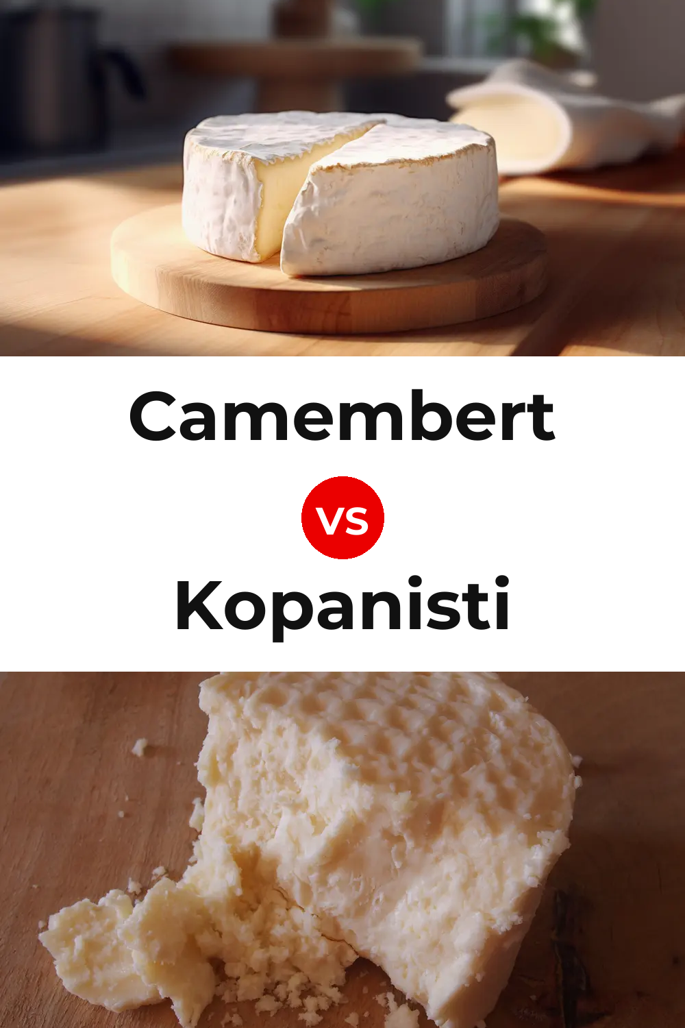 Camembert Cheese vs Kopanisti Cheese Pinterest comparison