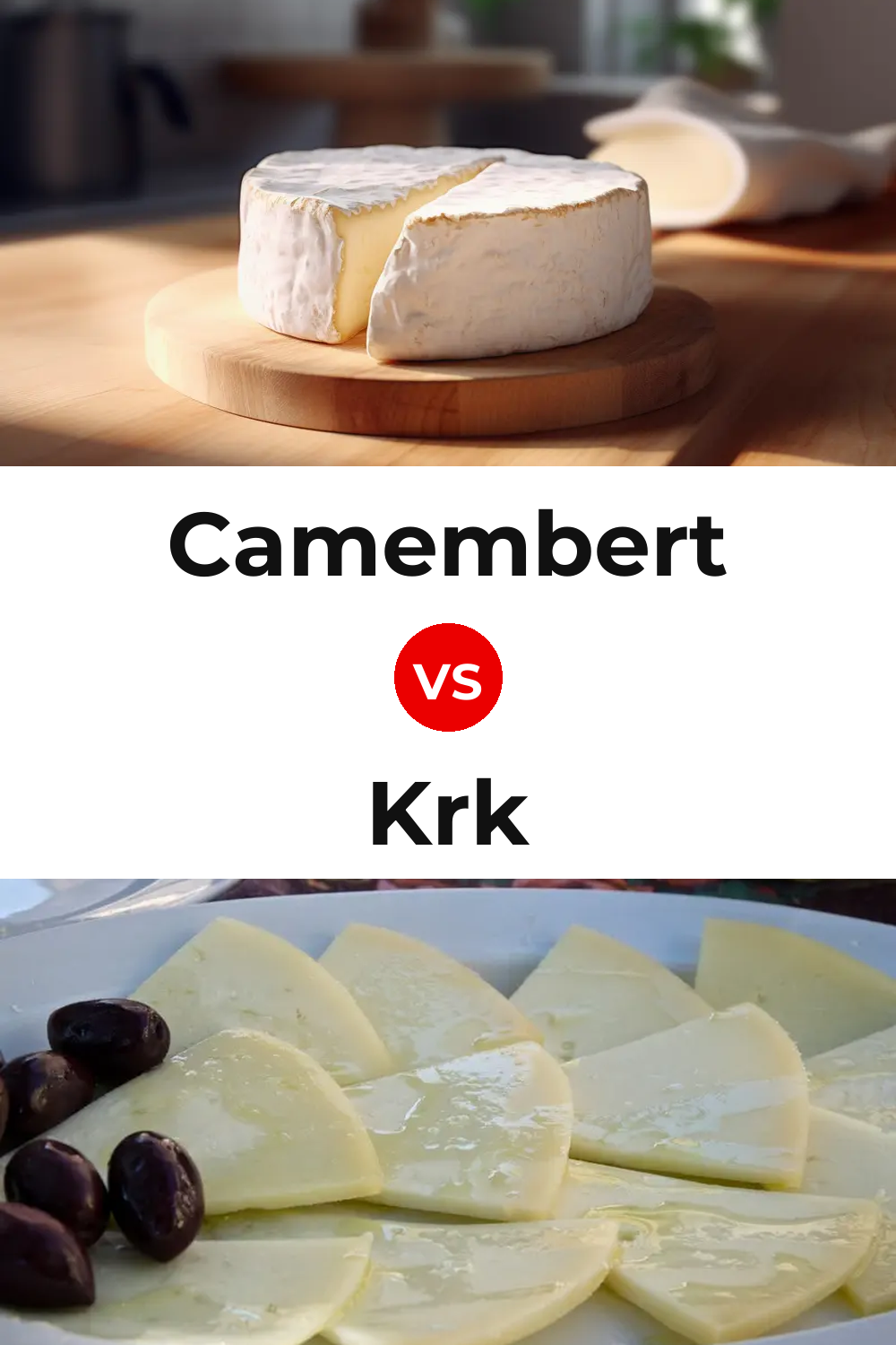 Camembert Cheese vs Krk Cheese Pinterest comparison