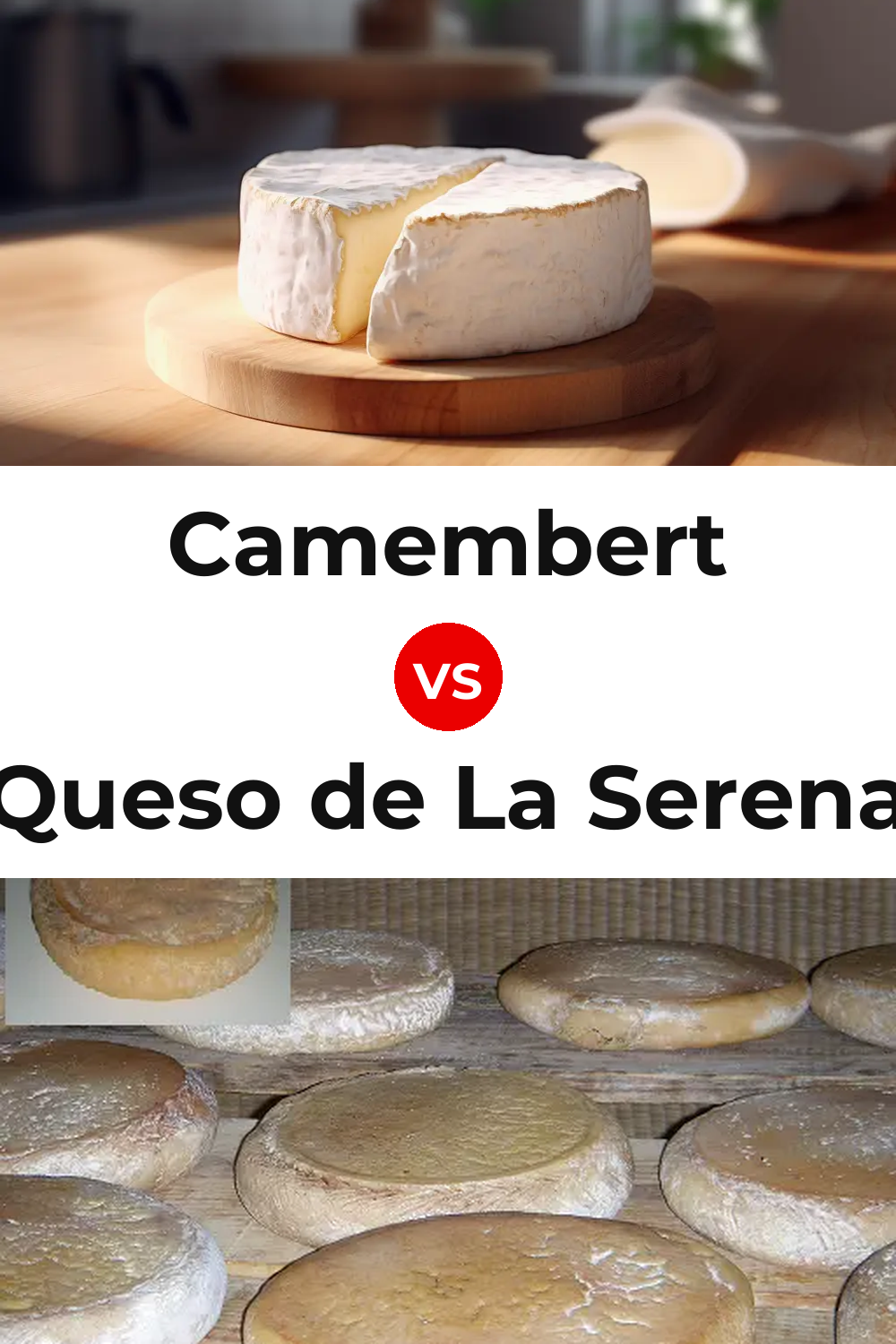 Camembert Cheese vs Queso de La Serena Pinterest comparison