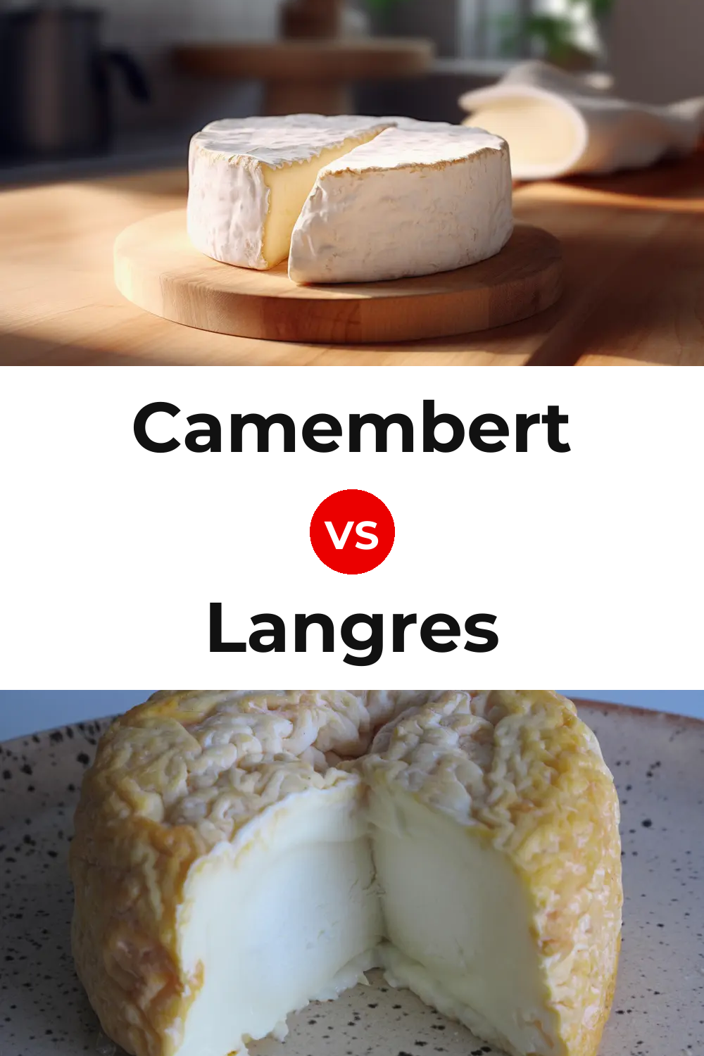 Camembert Cheese vs Langres Cheese Pinterest comparison