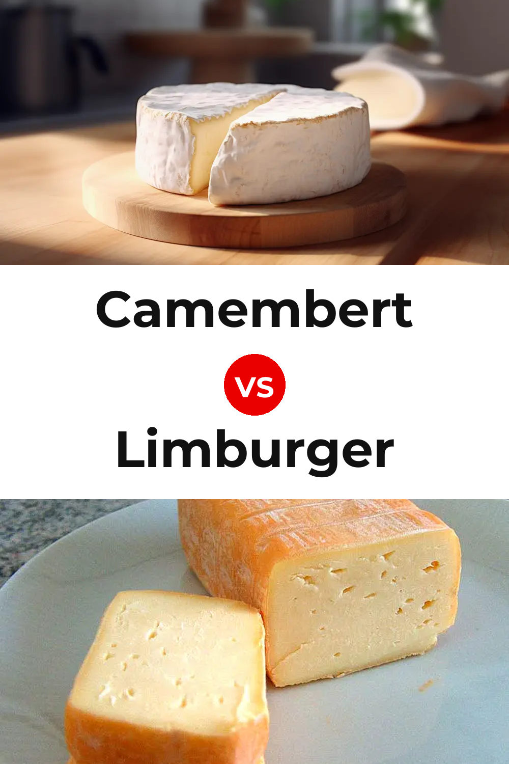 Camembert Cheese vs Limburger Cheese Pinterest comparison
