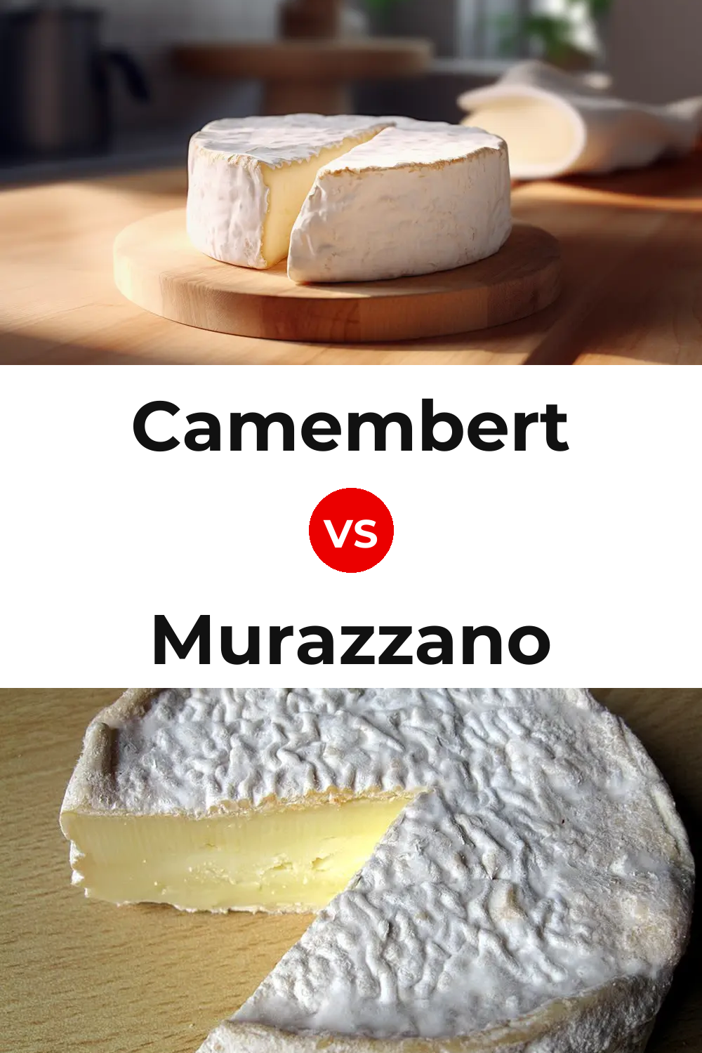 Camembert Cheese vs Murazzano Cheese Pinterest comparison