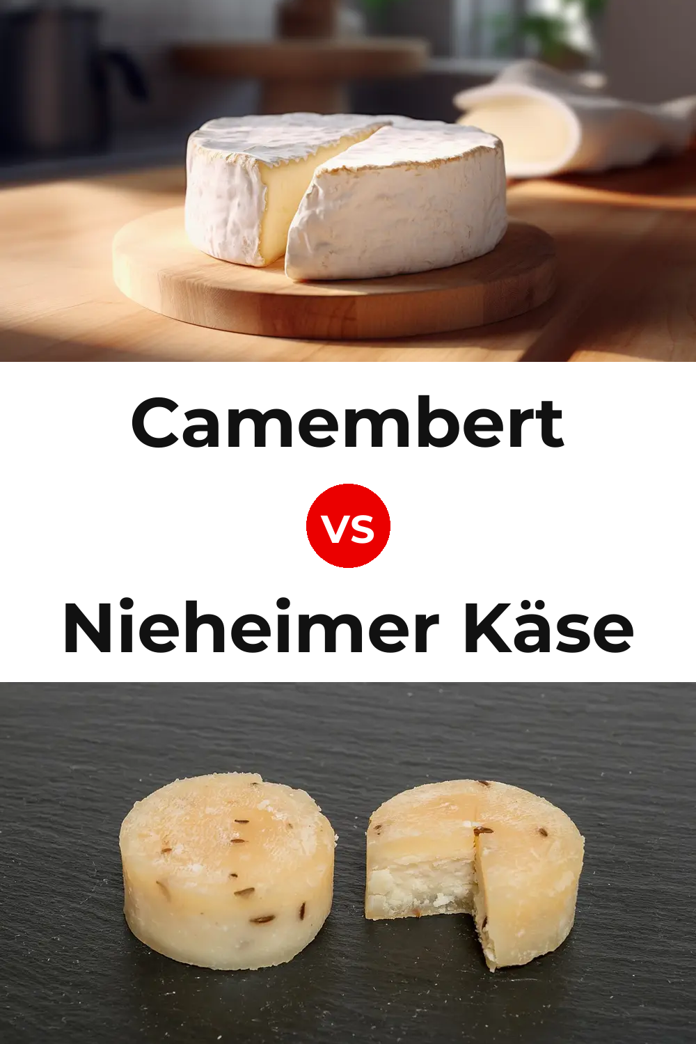 Camembert Cheese vs Nieheimer Käse Cheese Pinterest comparison