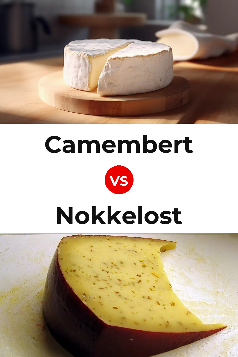 Camembert Cheese vs Nokkelost Cheese Pinterest comparison