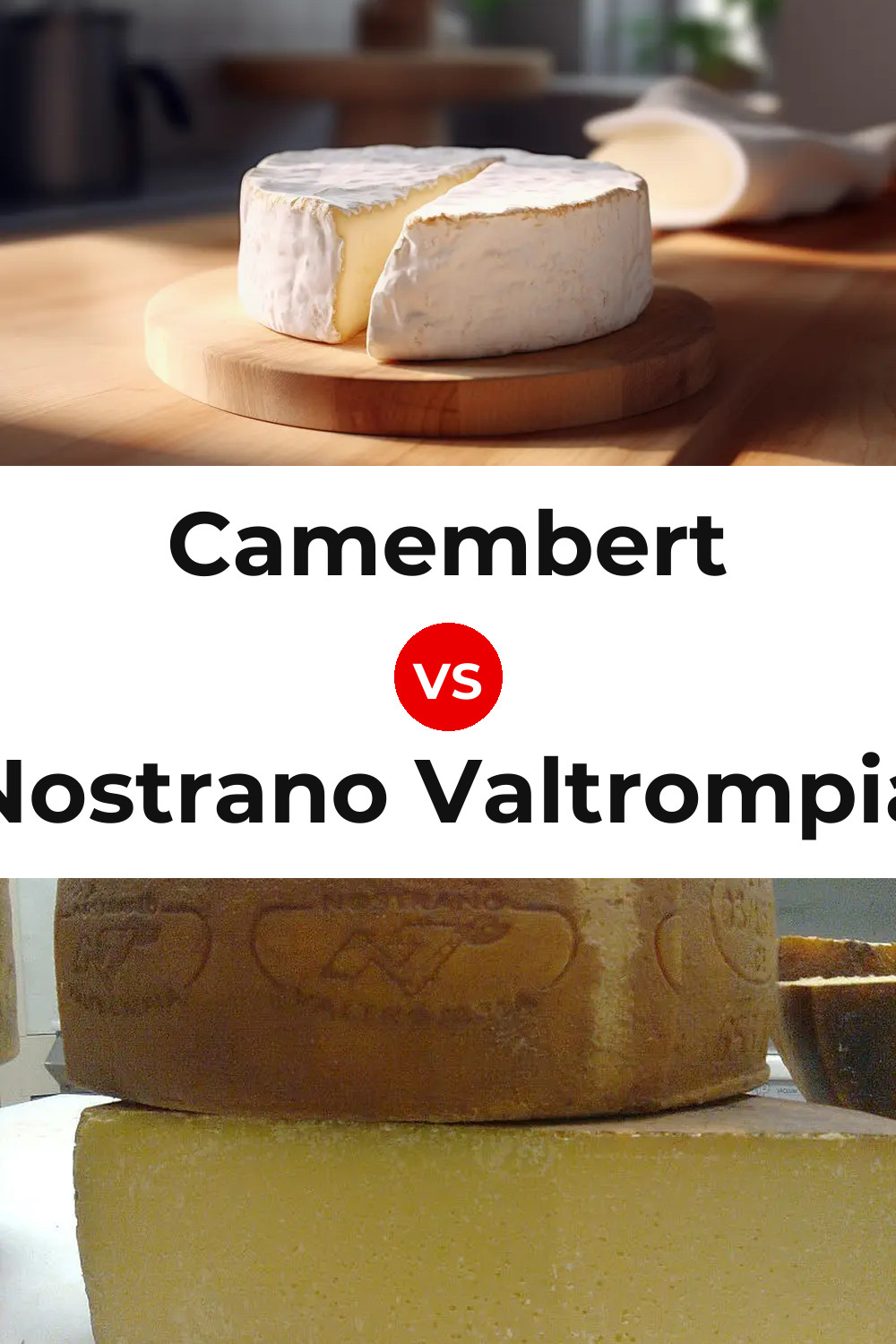 Camembert Cheese vs Nostrano Valtrompia Cheese Pinterest comparison