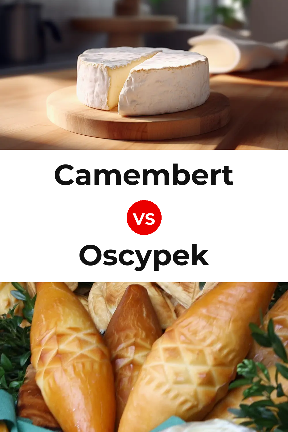 Camembert Cheese vs Oscypek Cheese Pinterest comparison