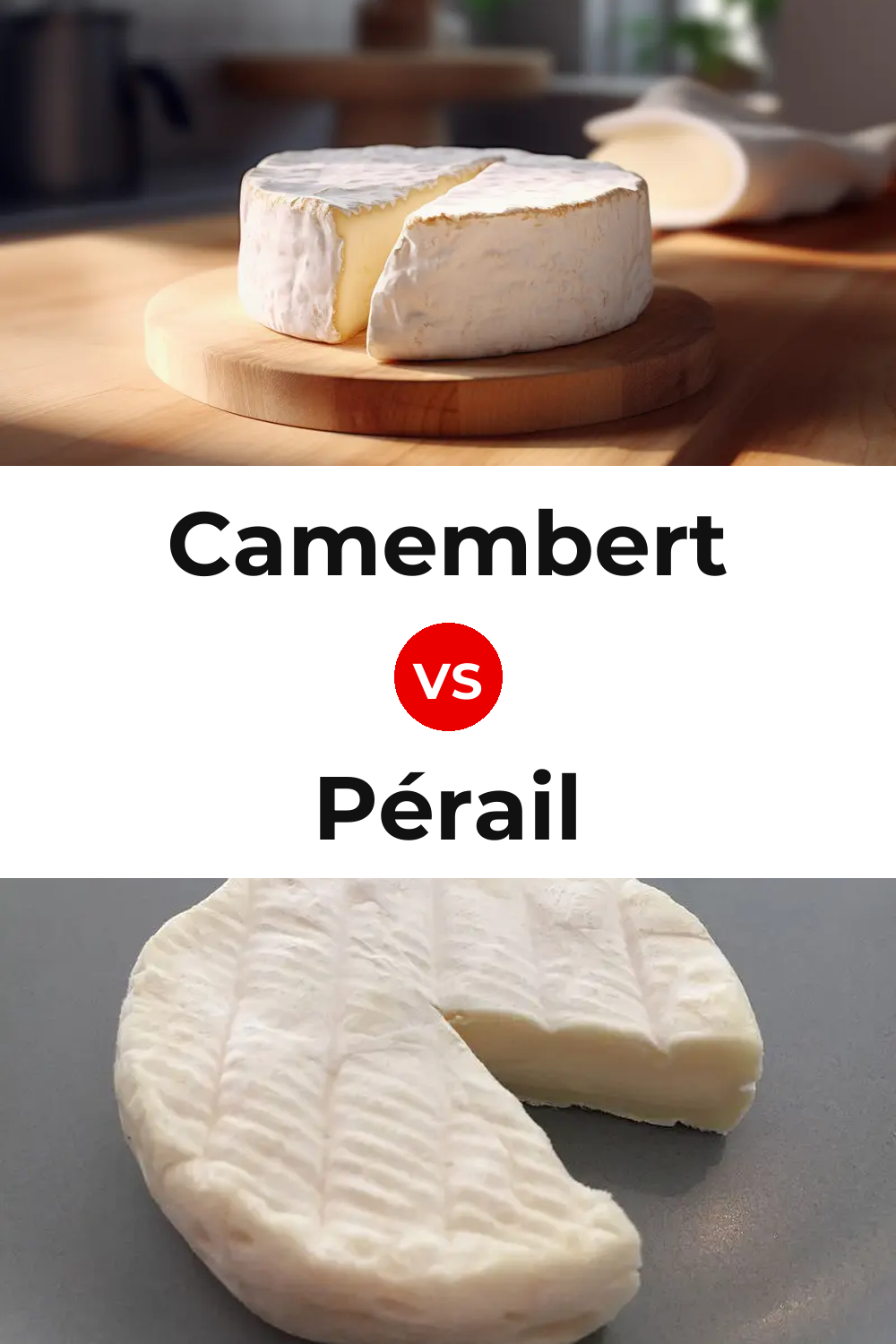 Camembert Cheese vs Pérail Cheese Pinterest comparison