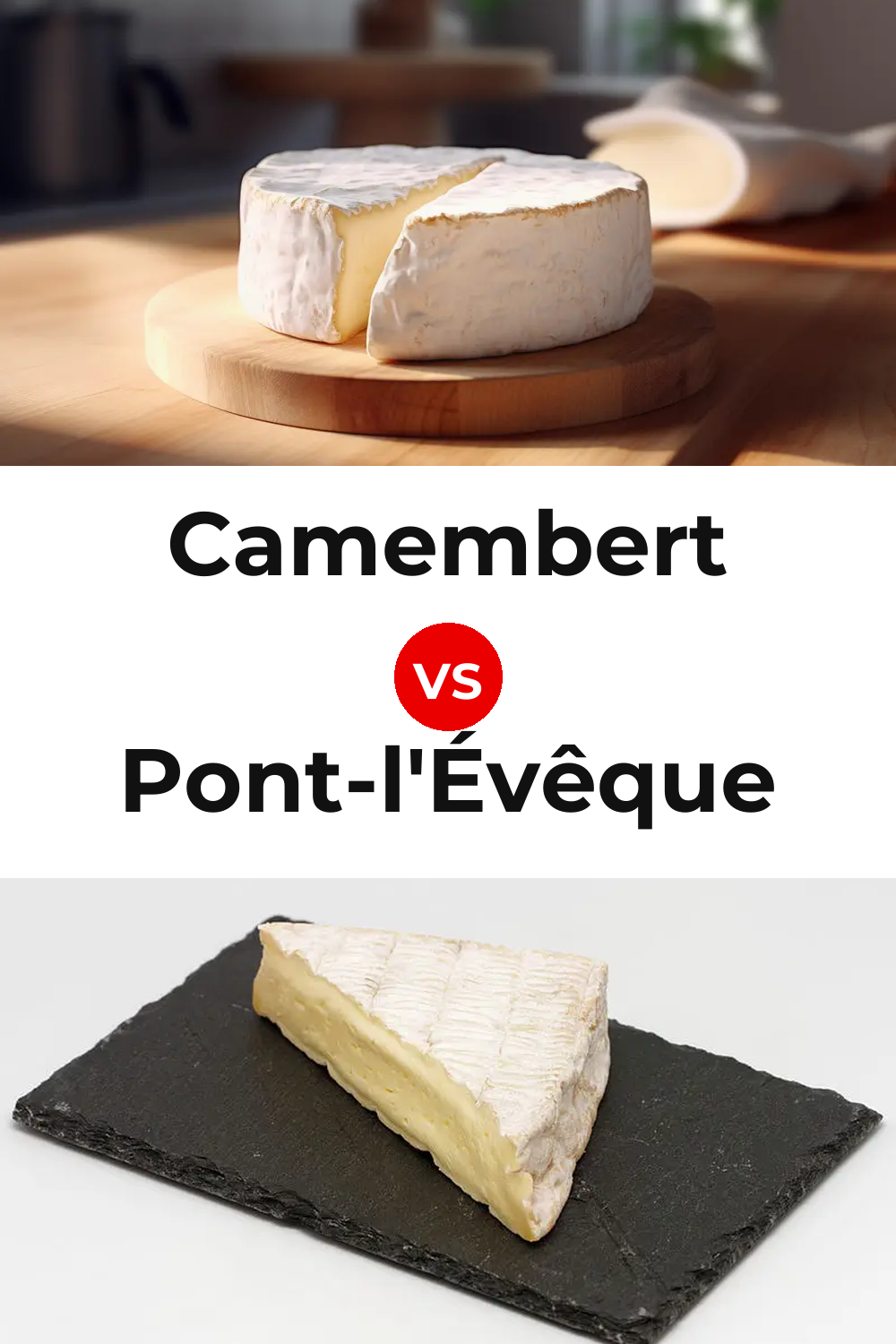Camembert Cheese vs Pont-l'Évêque Cheese Pinterest comparison