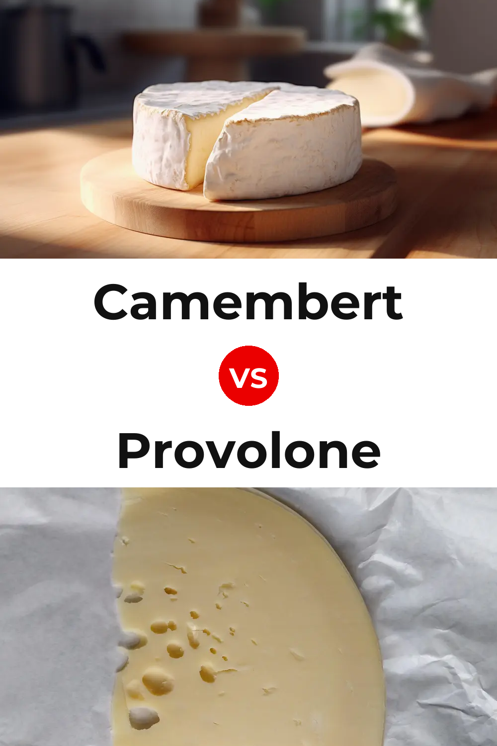 Camembert Cheese vs Provolone Cheese Pinterest comparison
