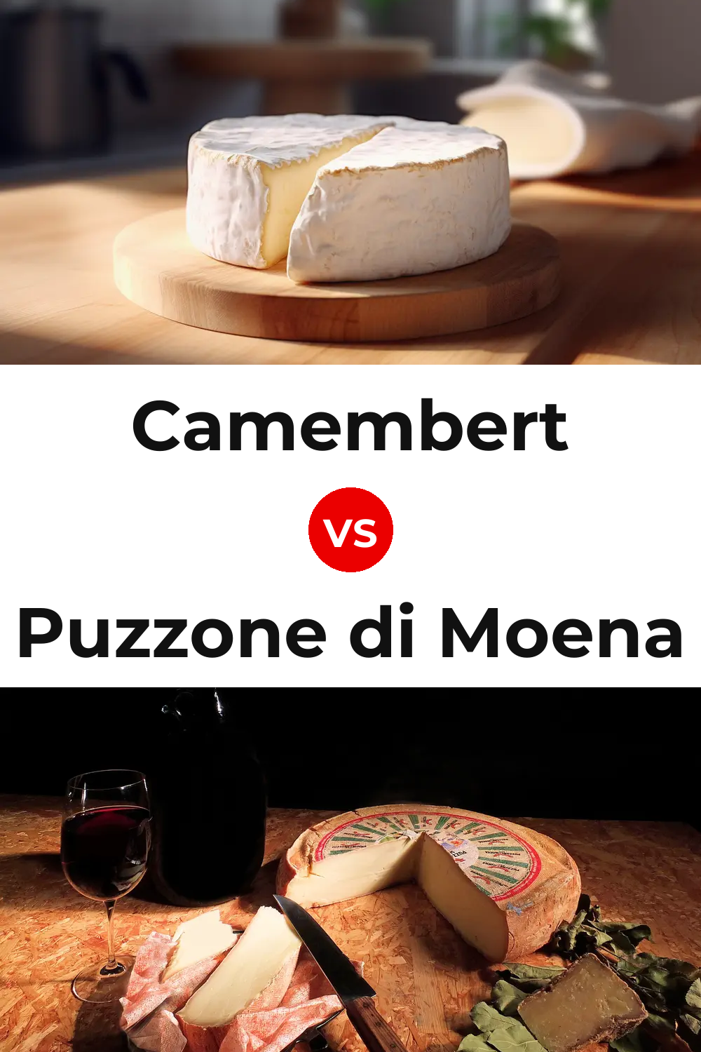 Camembert Cheese vs Puzzone di Moena Cheese Pinterest comparison