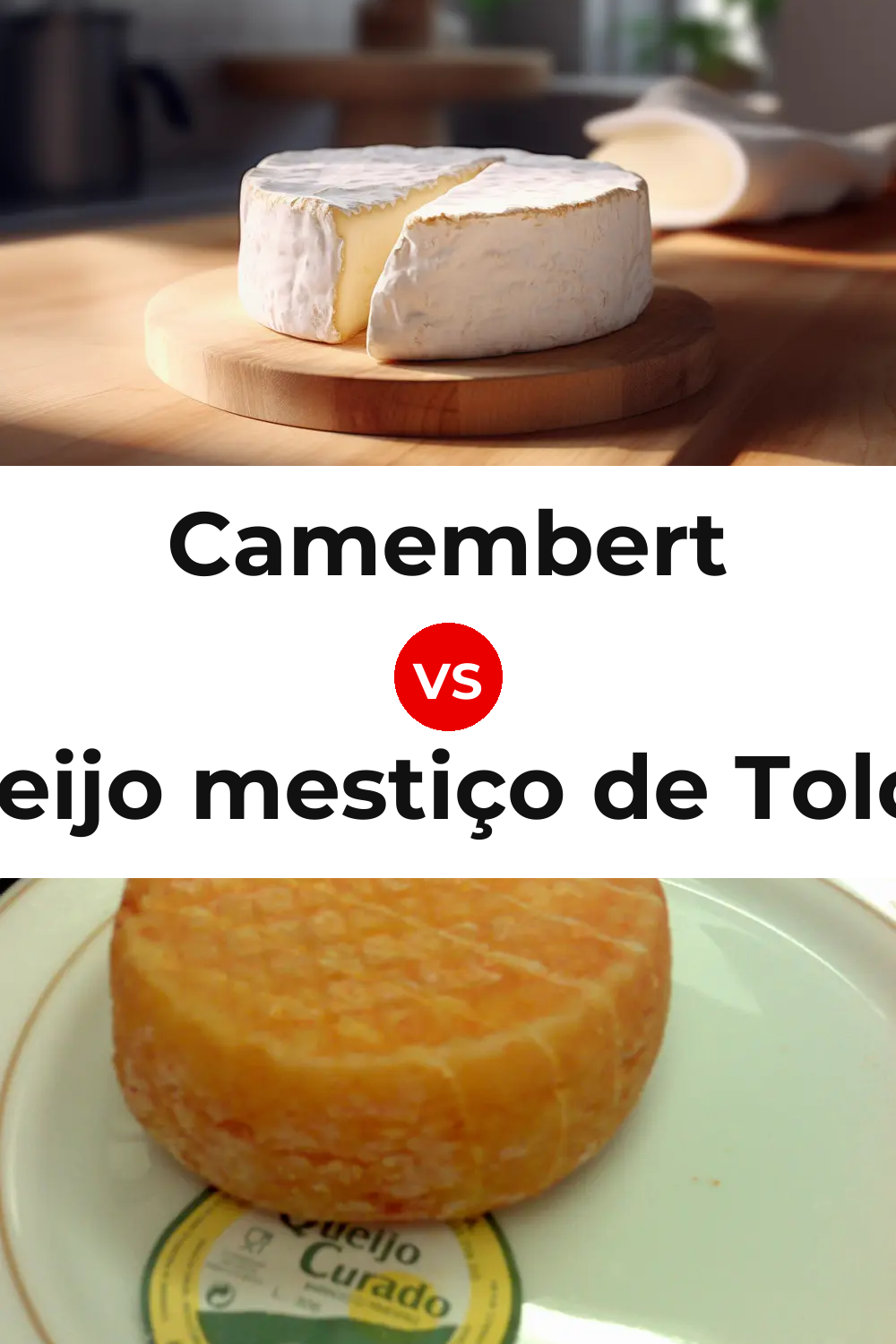 Camembert Cheese vs Queijo mestiço de Tolosa Pinterest comparison