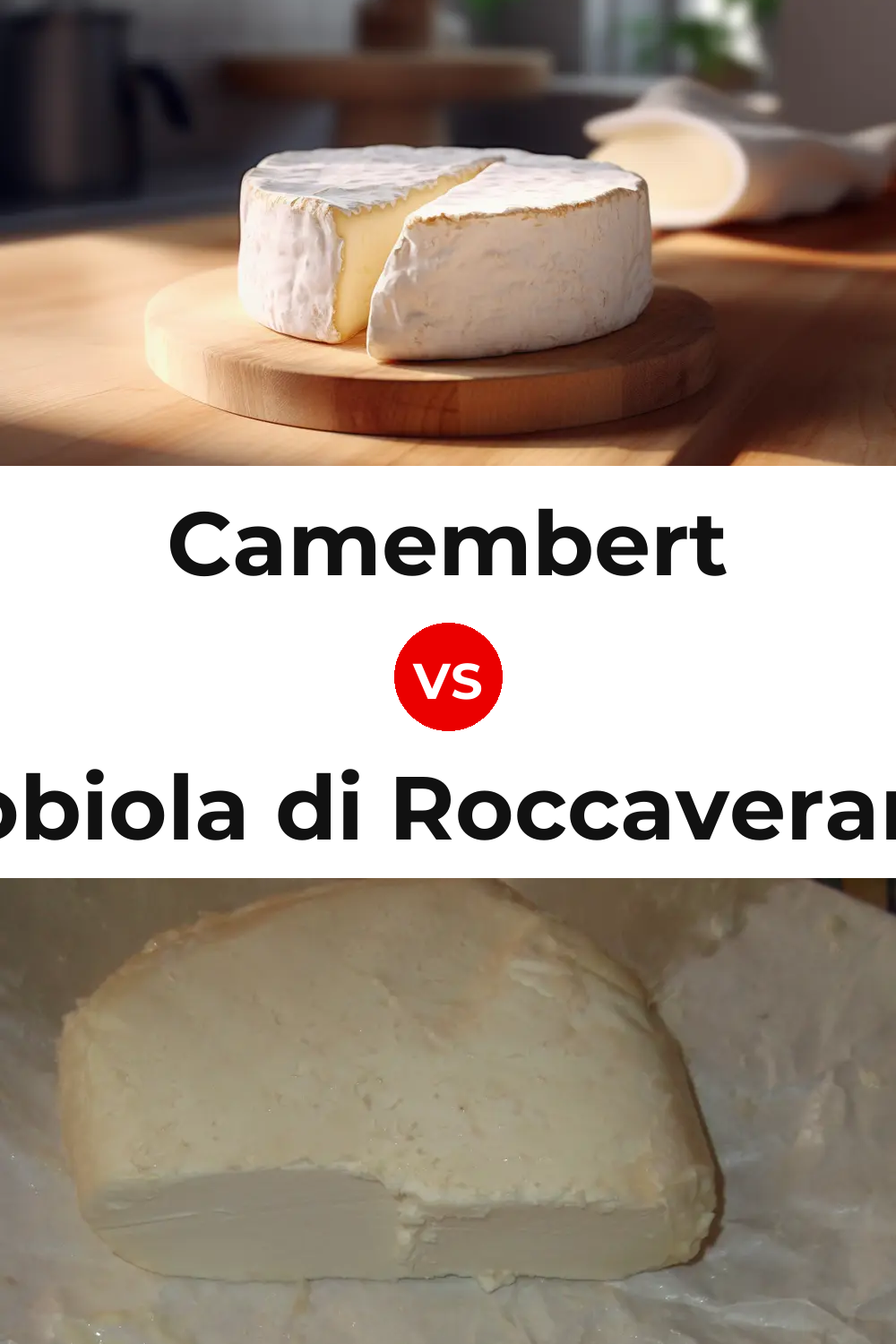 Camembert Cheese vs Robiola di Roccaverano Cheese Pinterest comparison