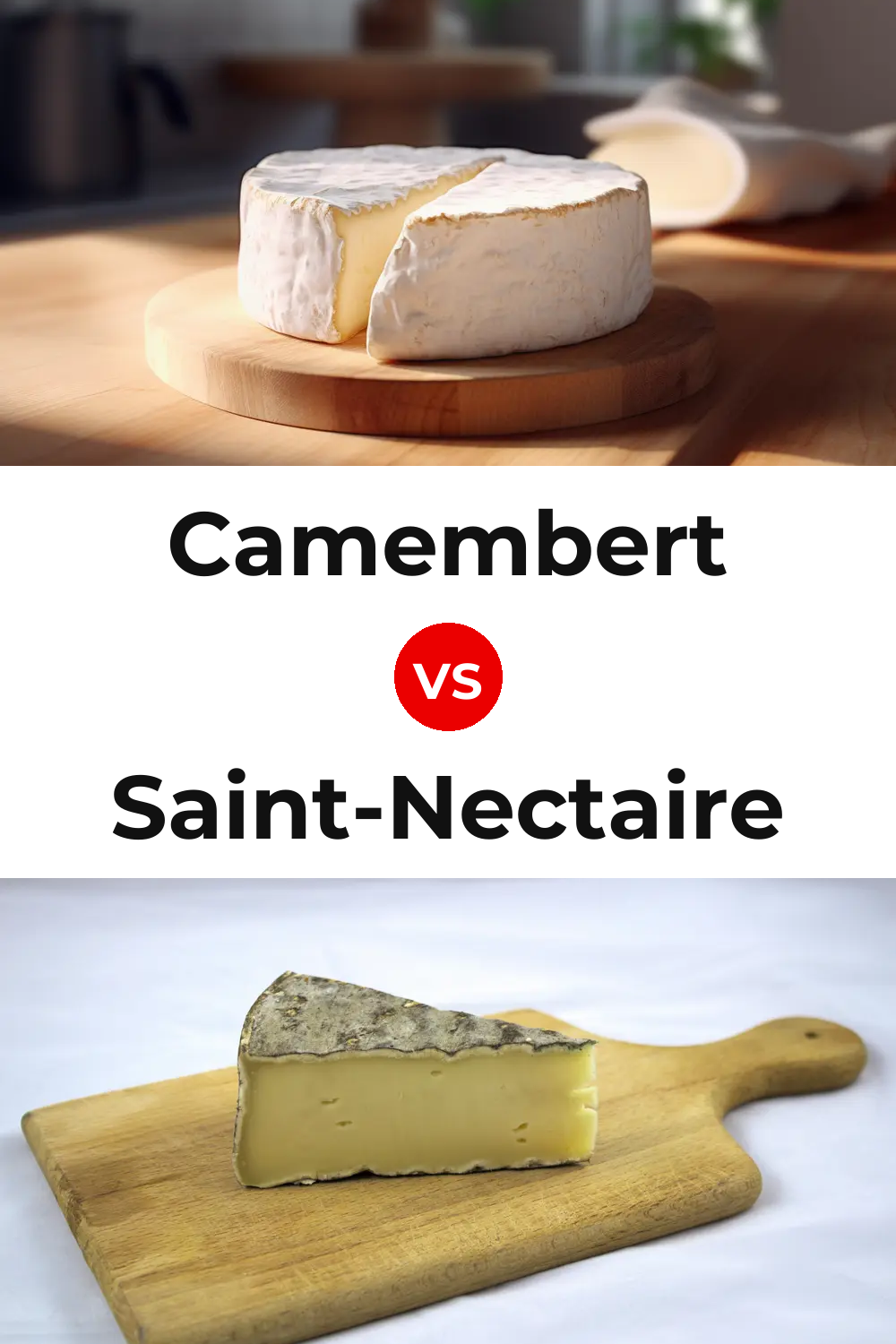 Camembert Cheese vs Saint-Nectaire Cheese Pinterest comparison