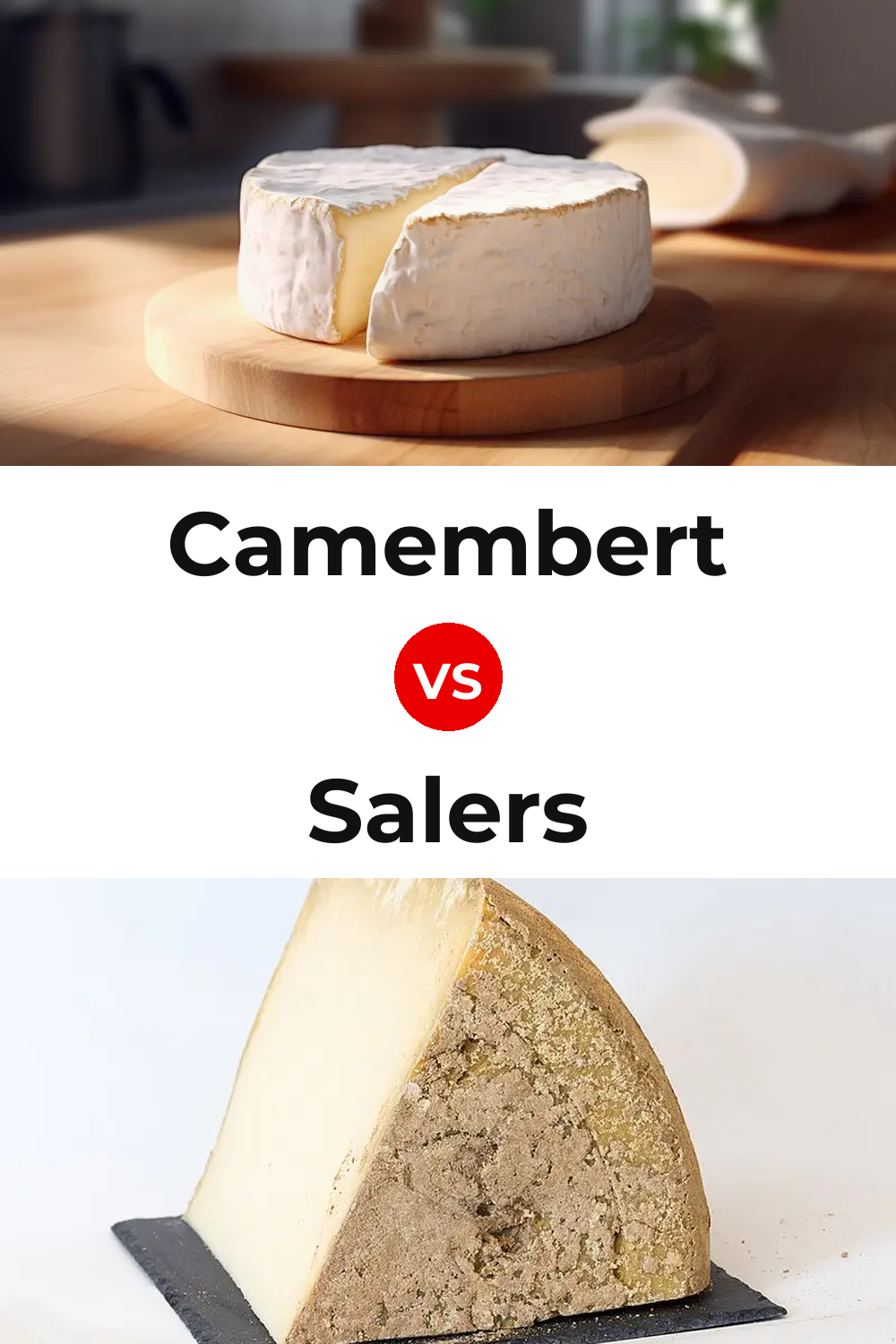 Camembert Cheese vs Salers Cheese Pinterest comparison