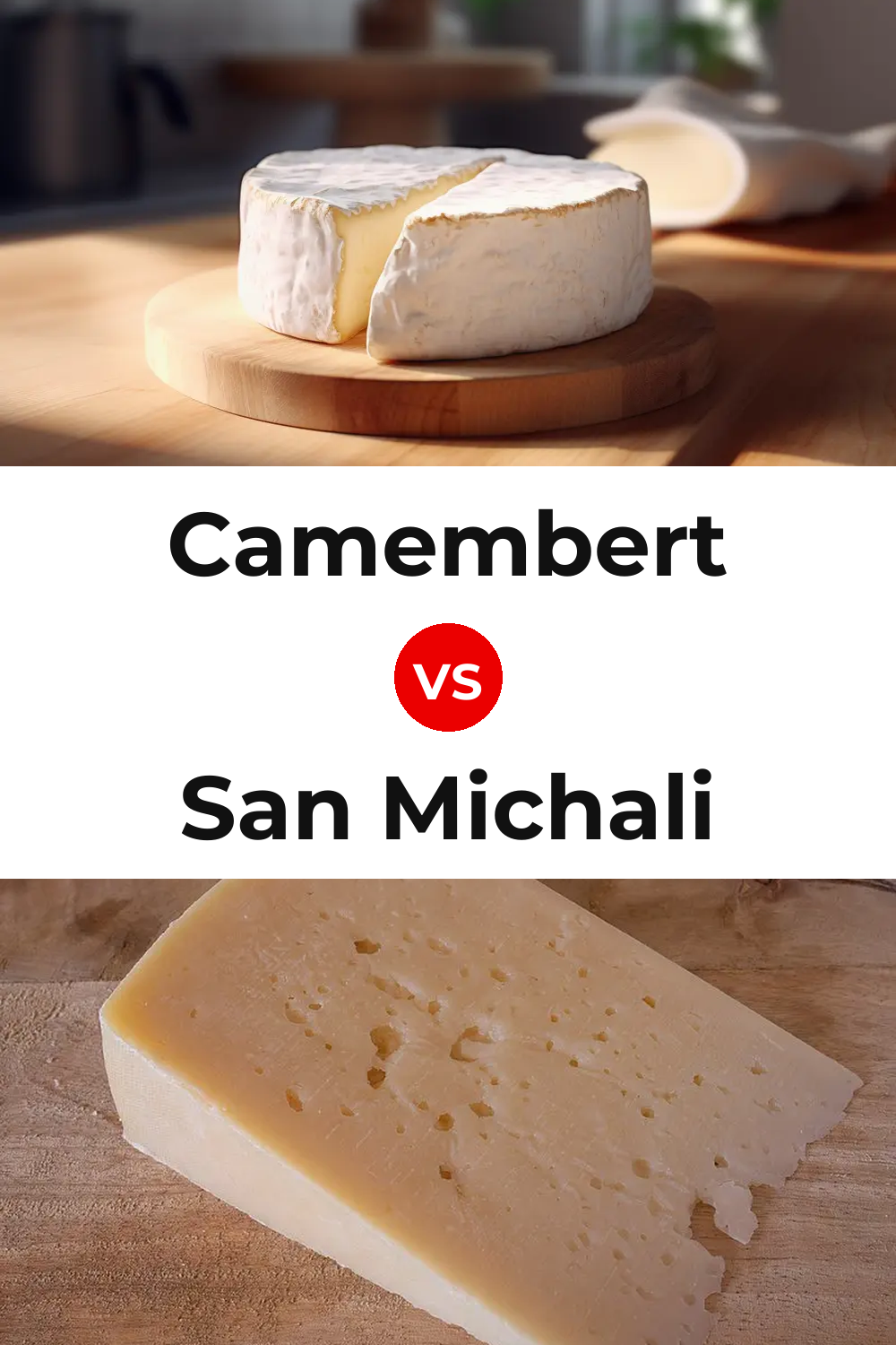 Camembert Cheese vs San Michali Cheese Pinterest comparison